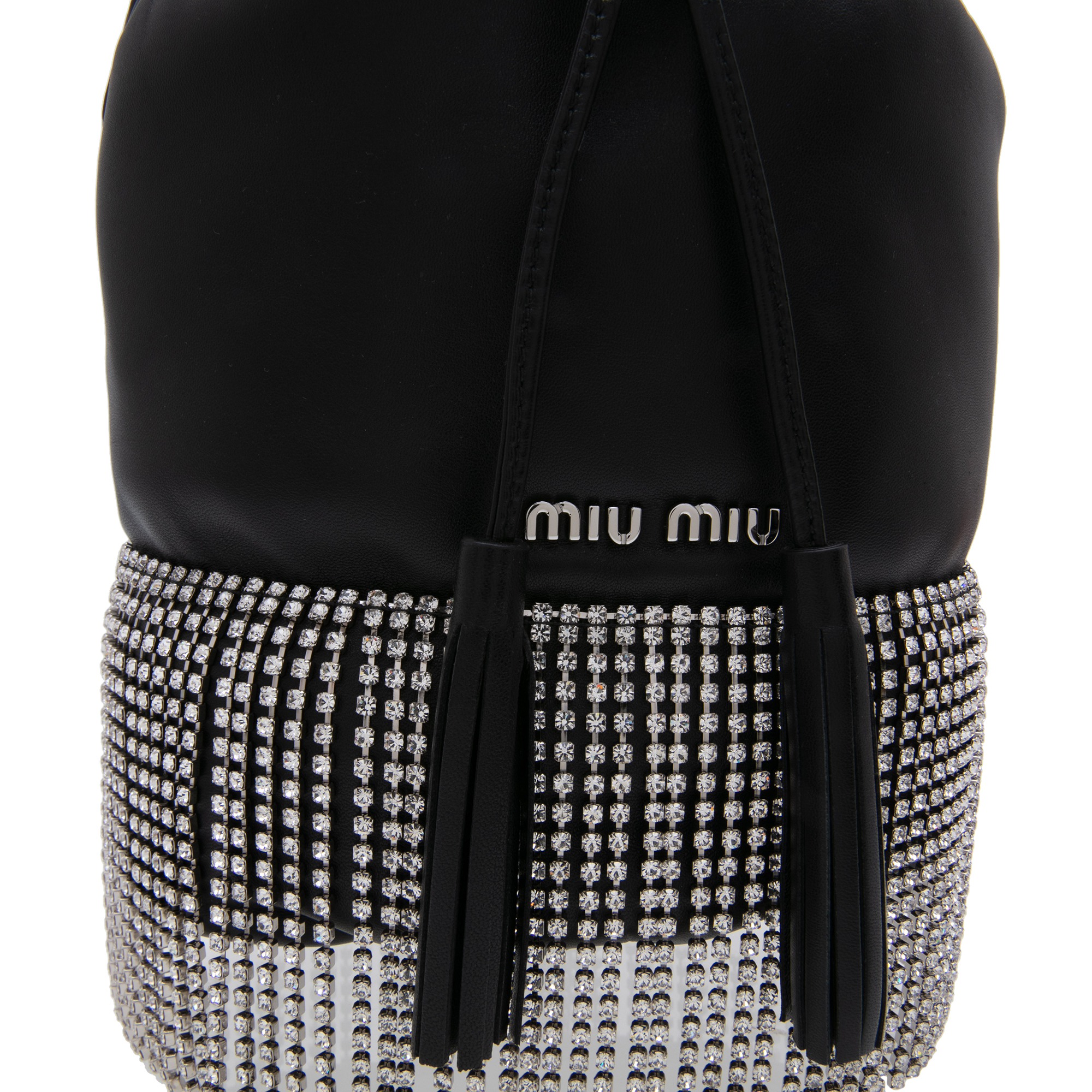 

Leather bucket bag, Black