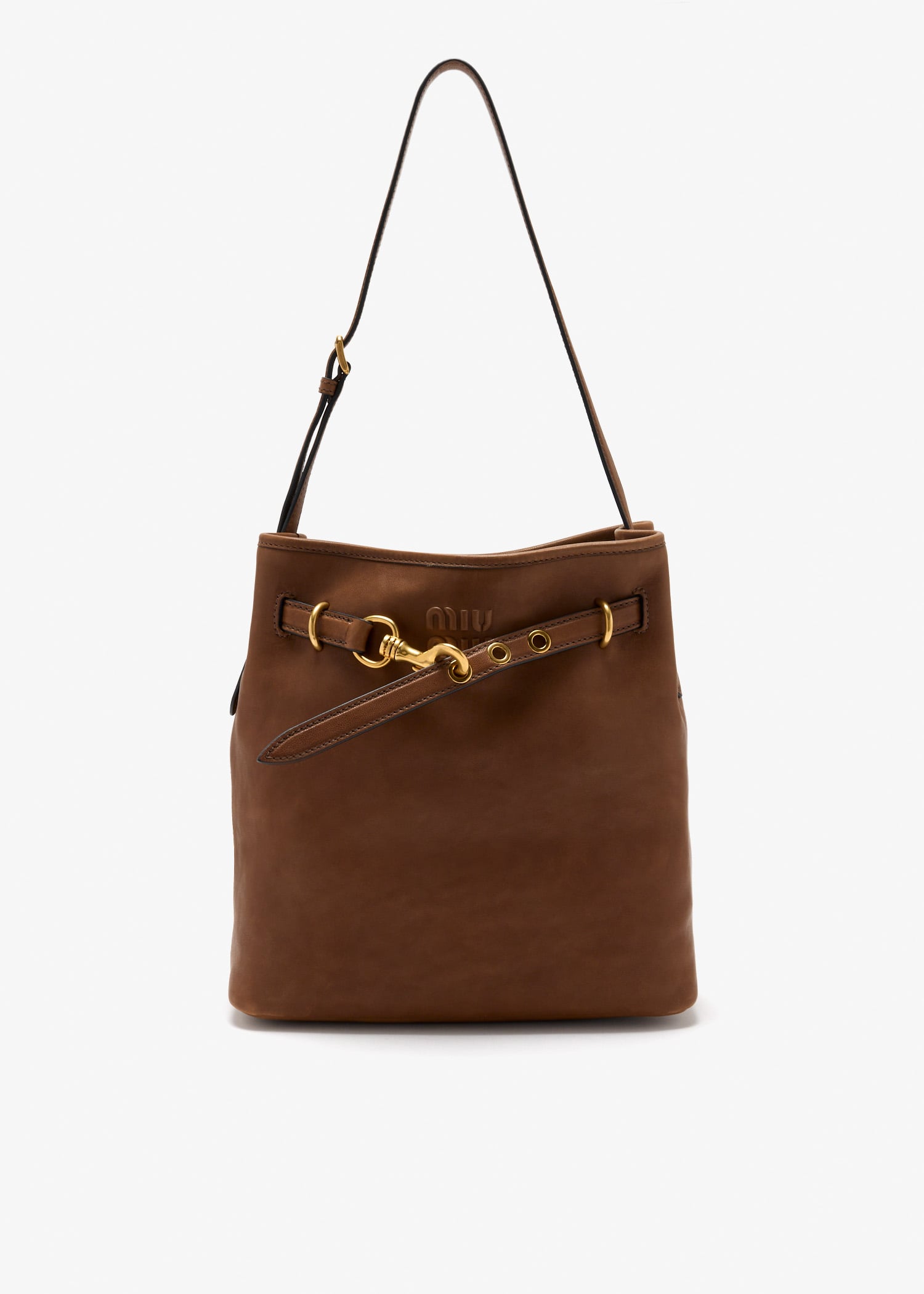 

Aventure nappa leather bucket bag, Brown