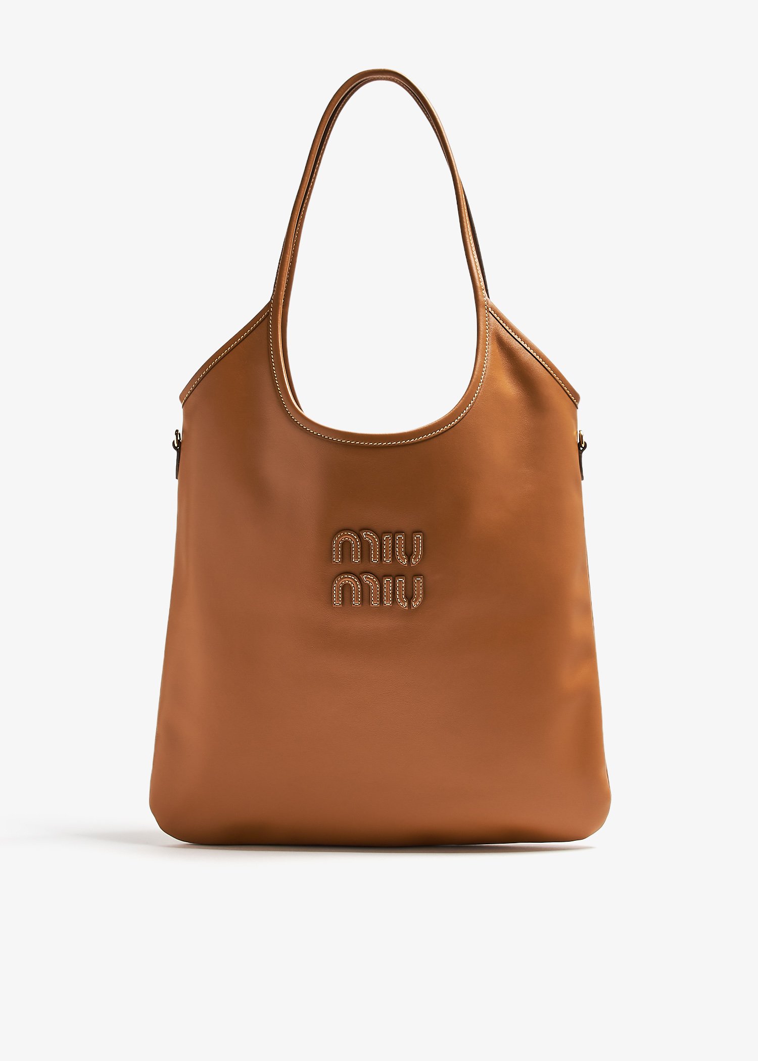 

Ivy leather bag, Brown