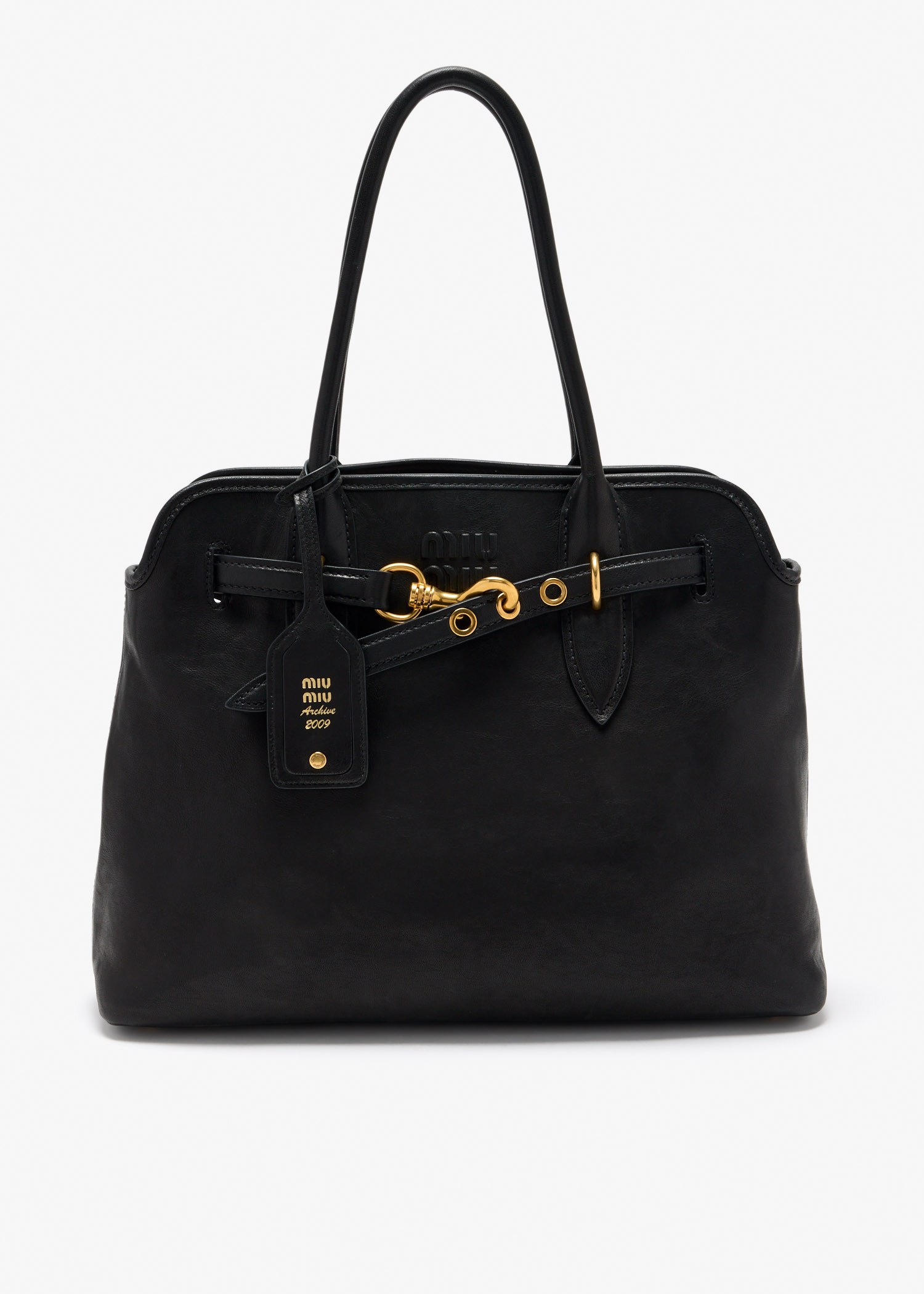 

Aventure nappa leather bag, Black