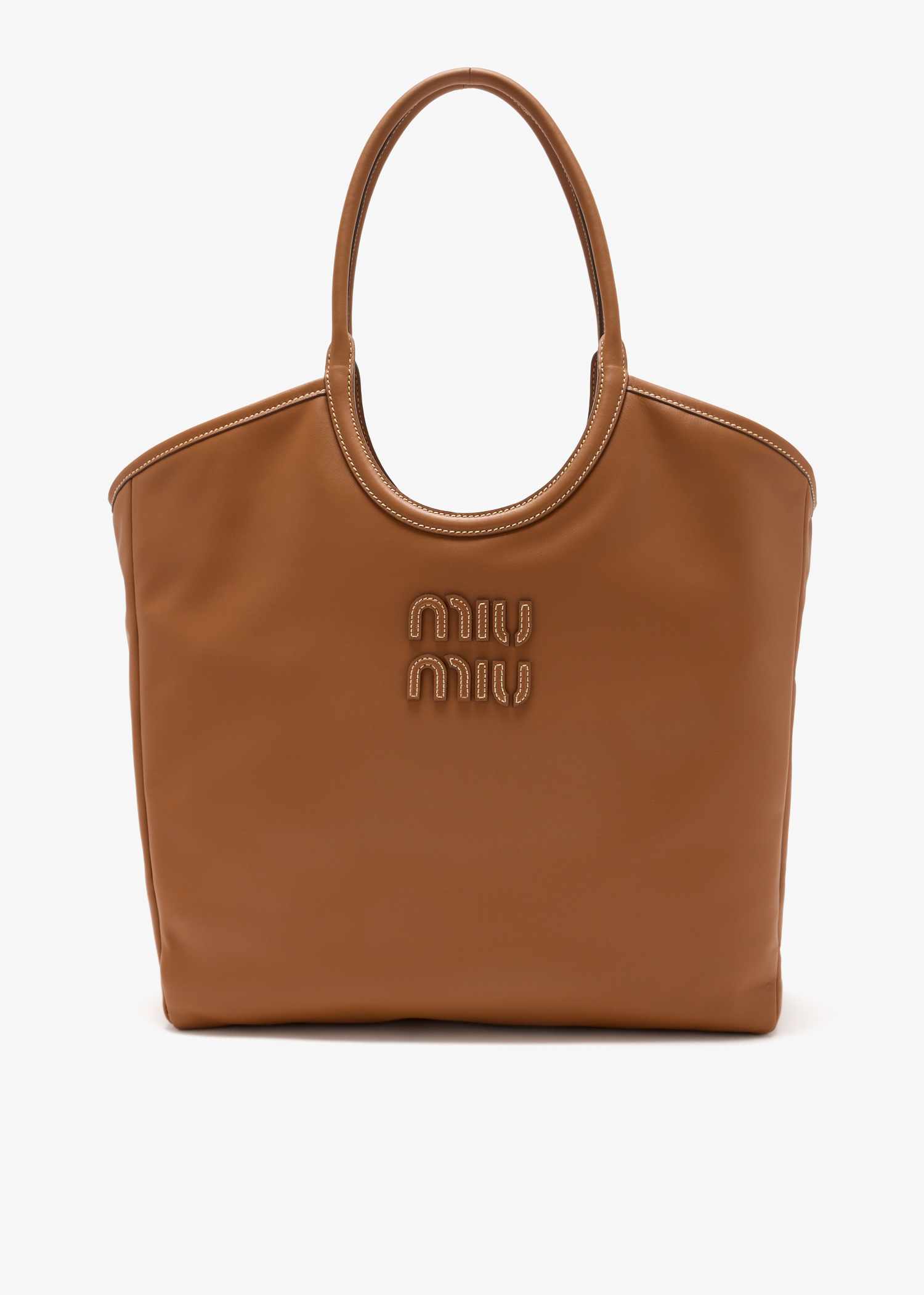 

Ivy leather bag, Brown