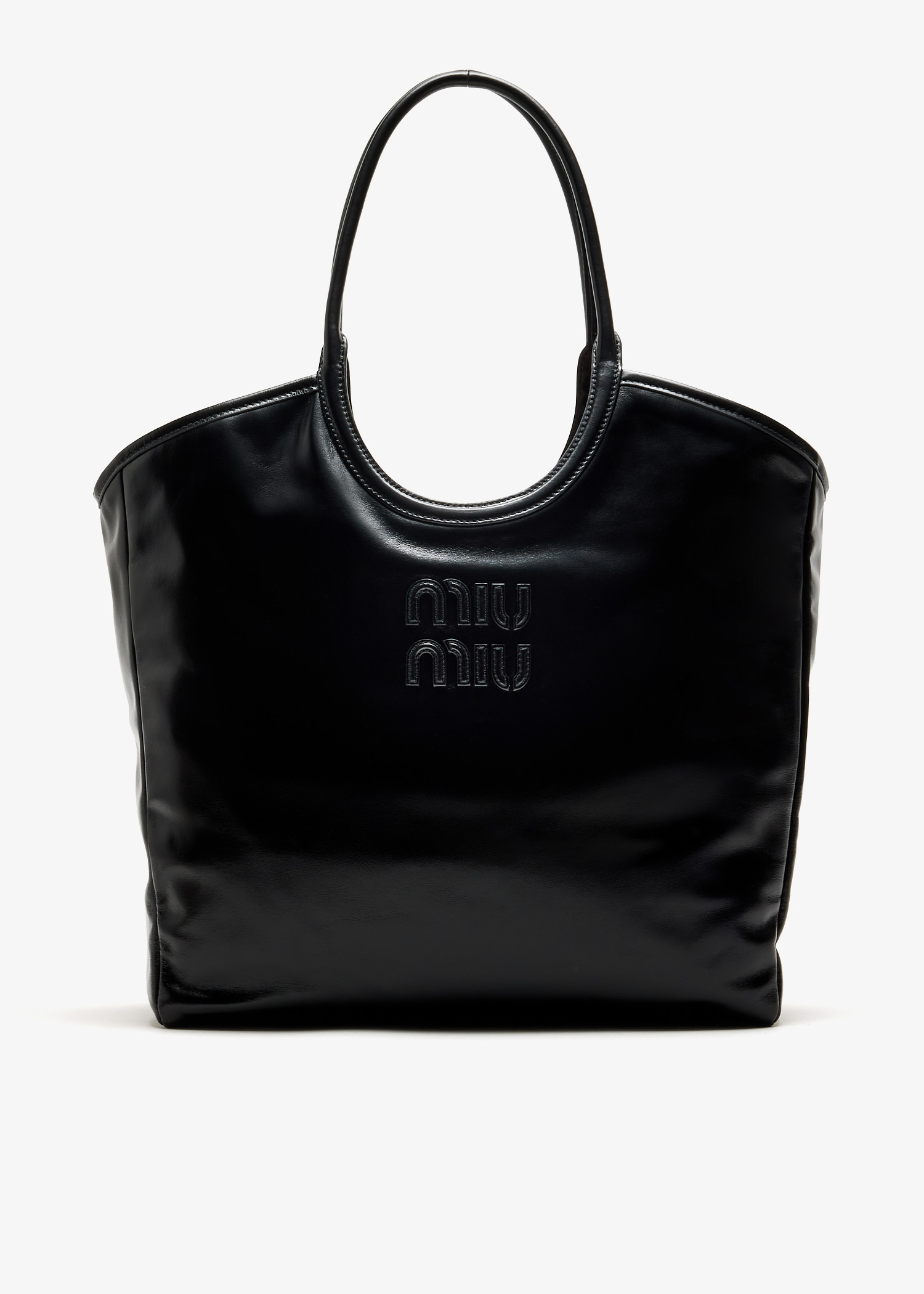 

Ivy leather bag, Black