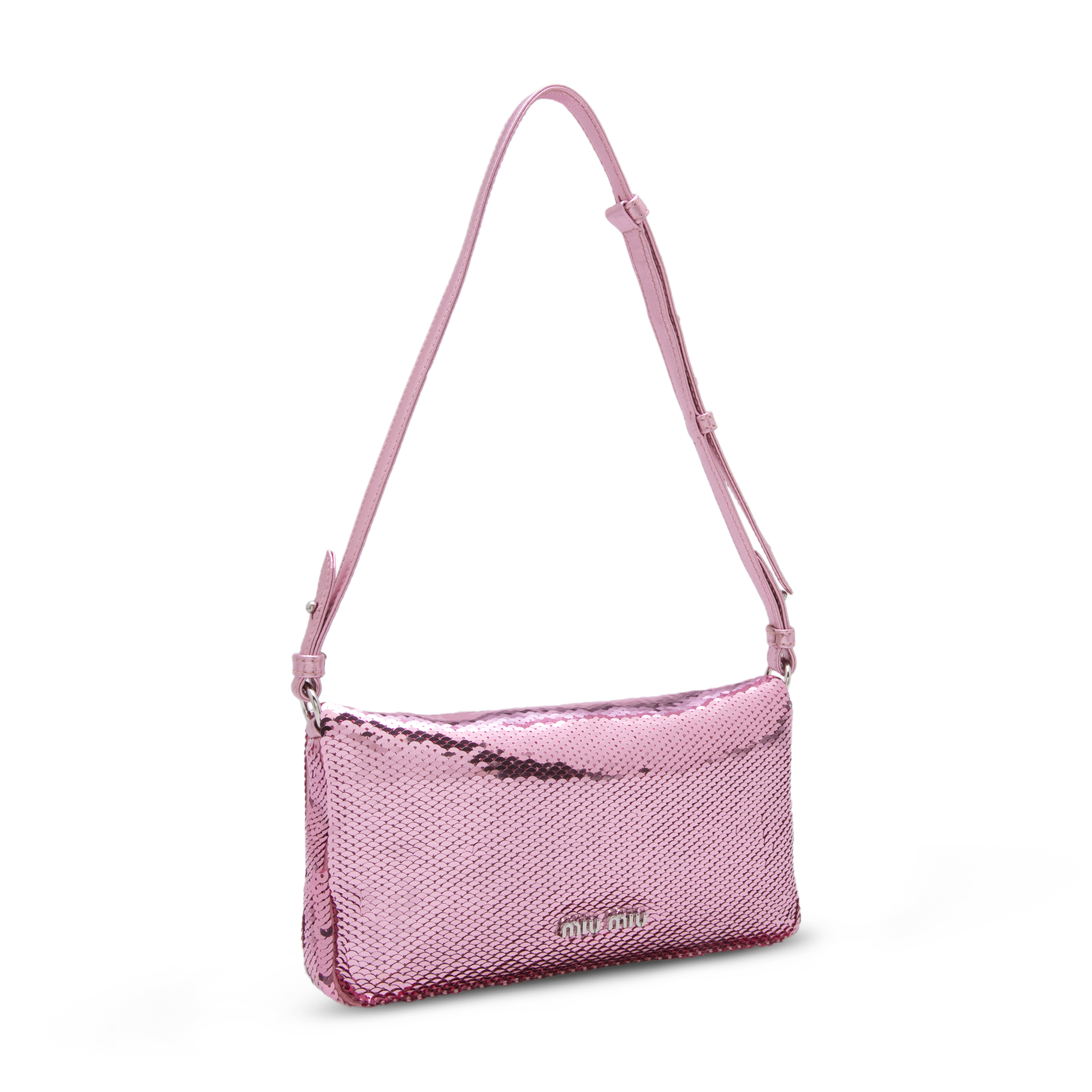 

Crystal shoulder bag, Pink