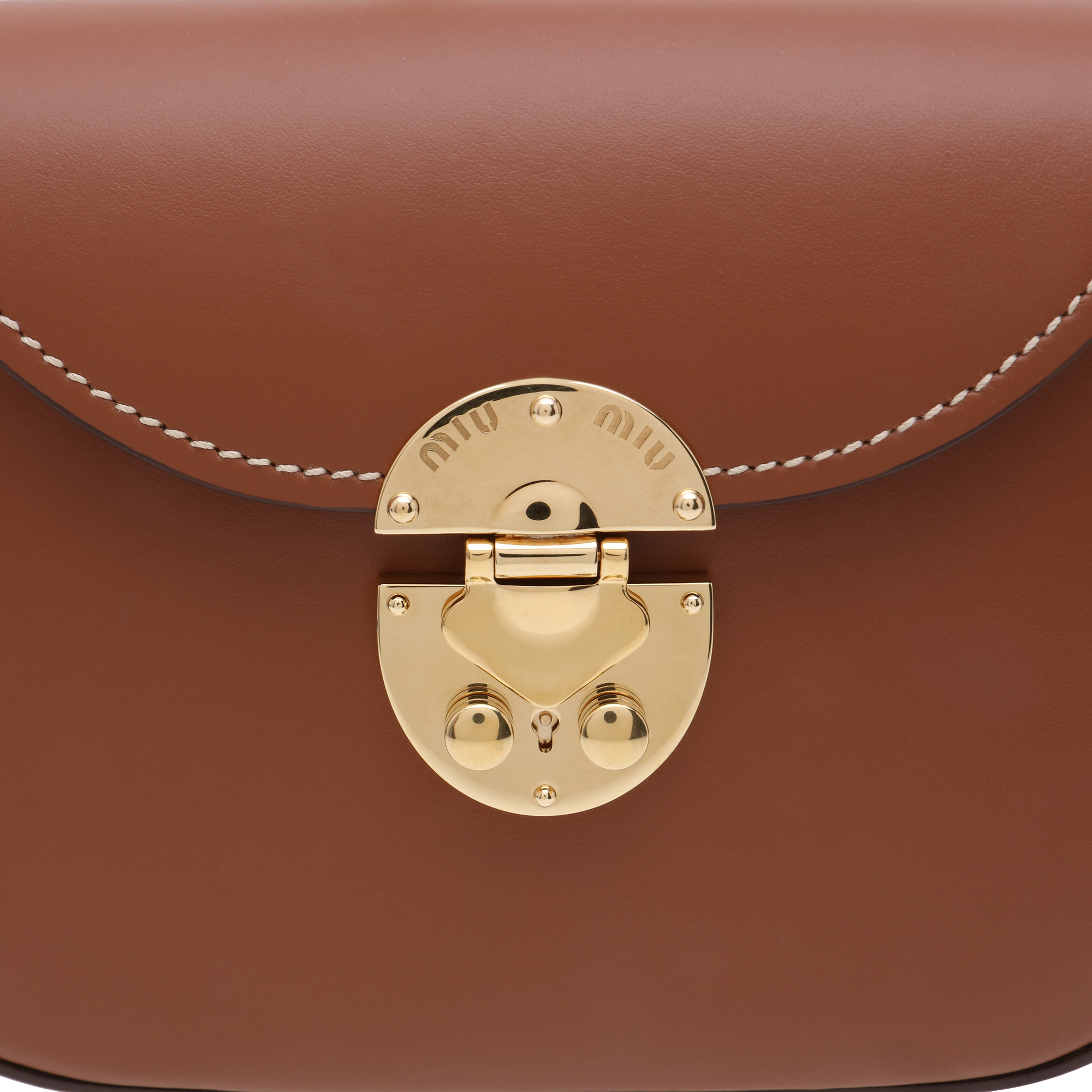 

City leather shoulder bag, Brown