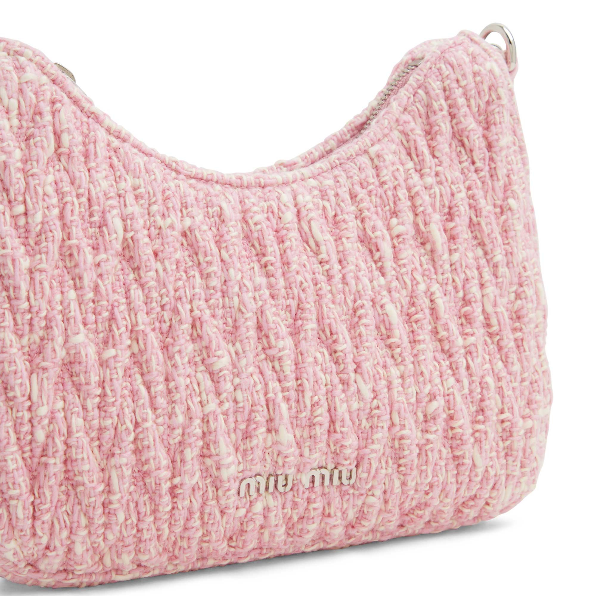 

Matelassé shoulder bag, Pink