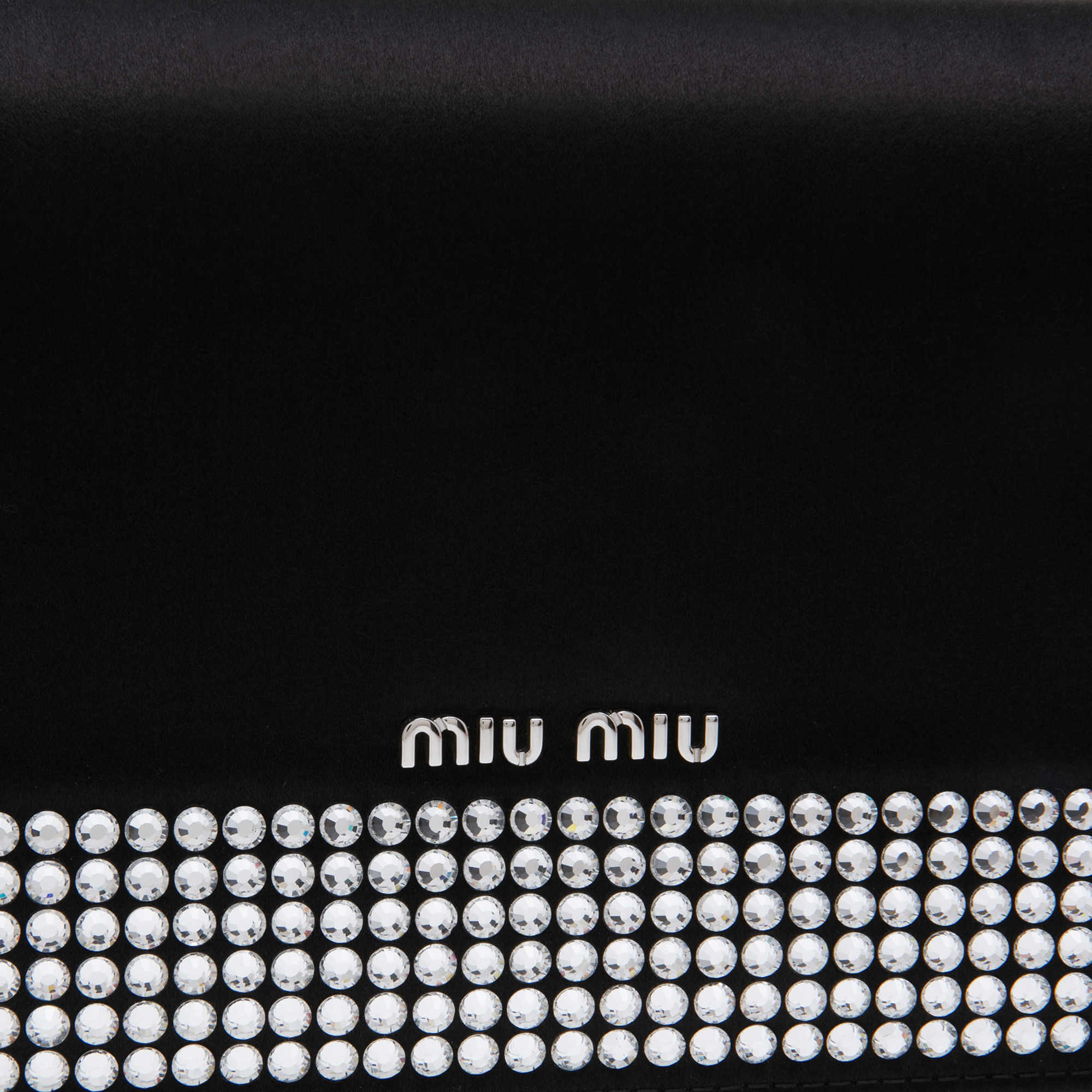 

Délice Miu matelassé leather bag, Black