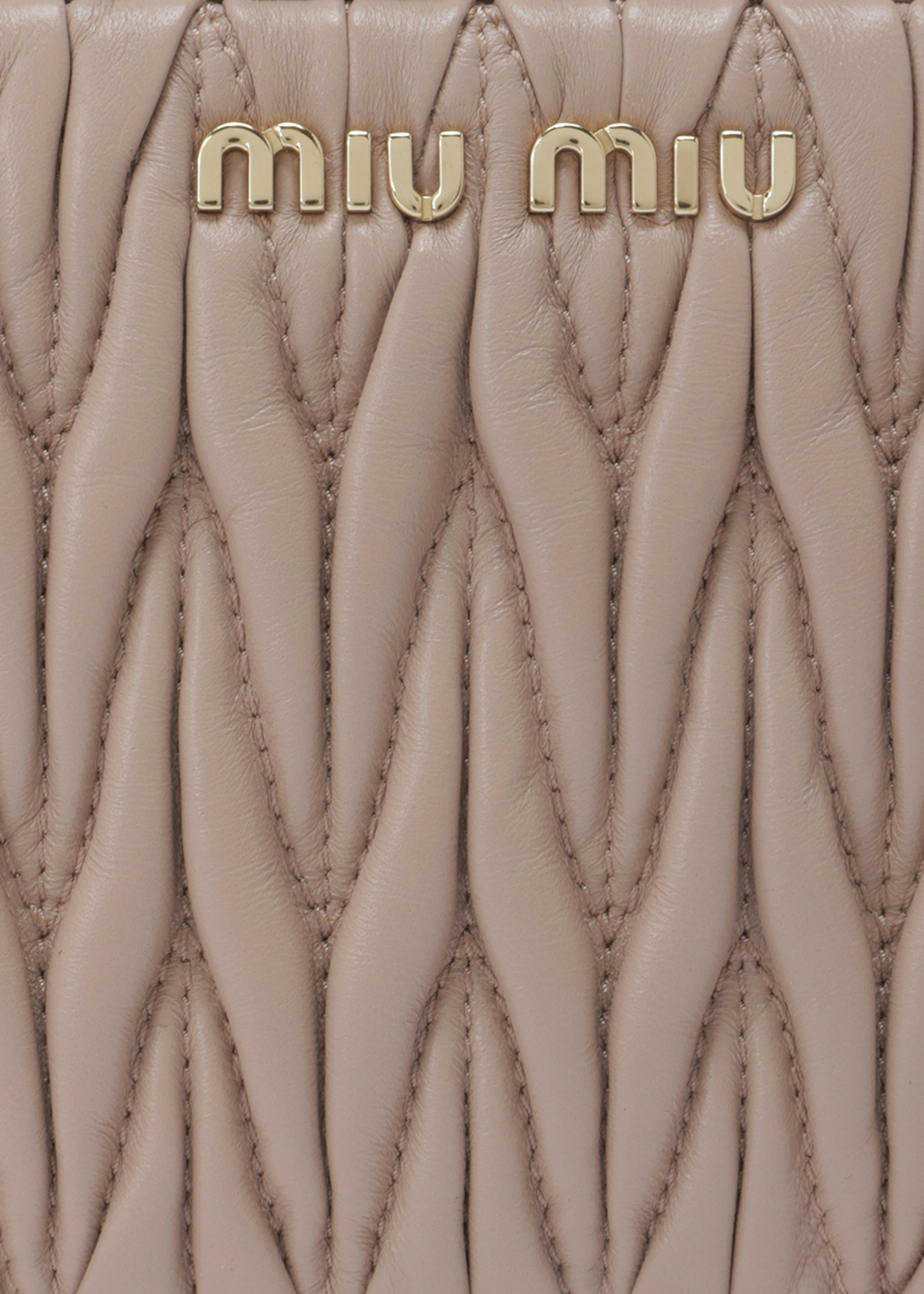 

Matelassé Nappa mini bag, Beige