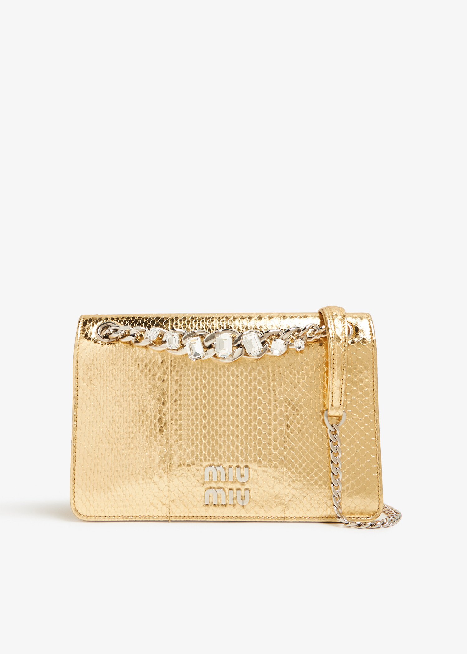 

Ayers leather mini-bag, Gold