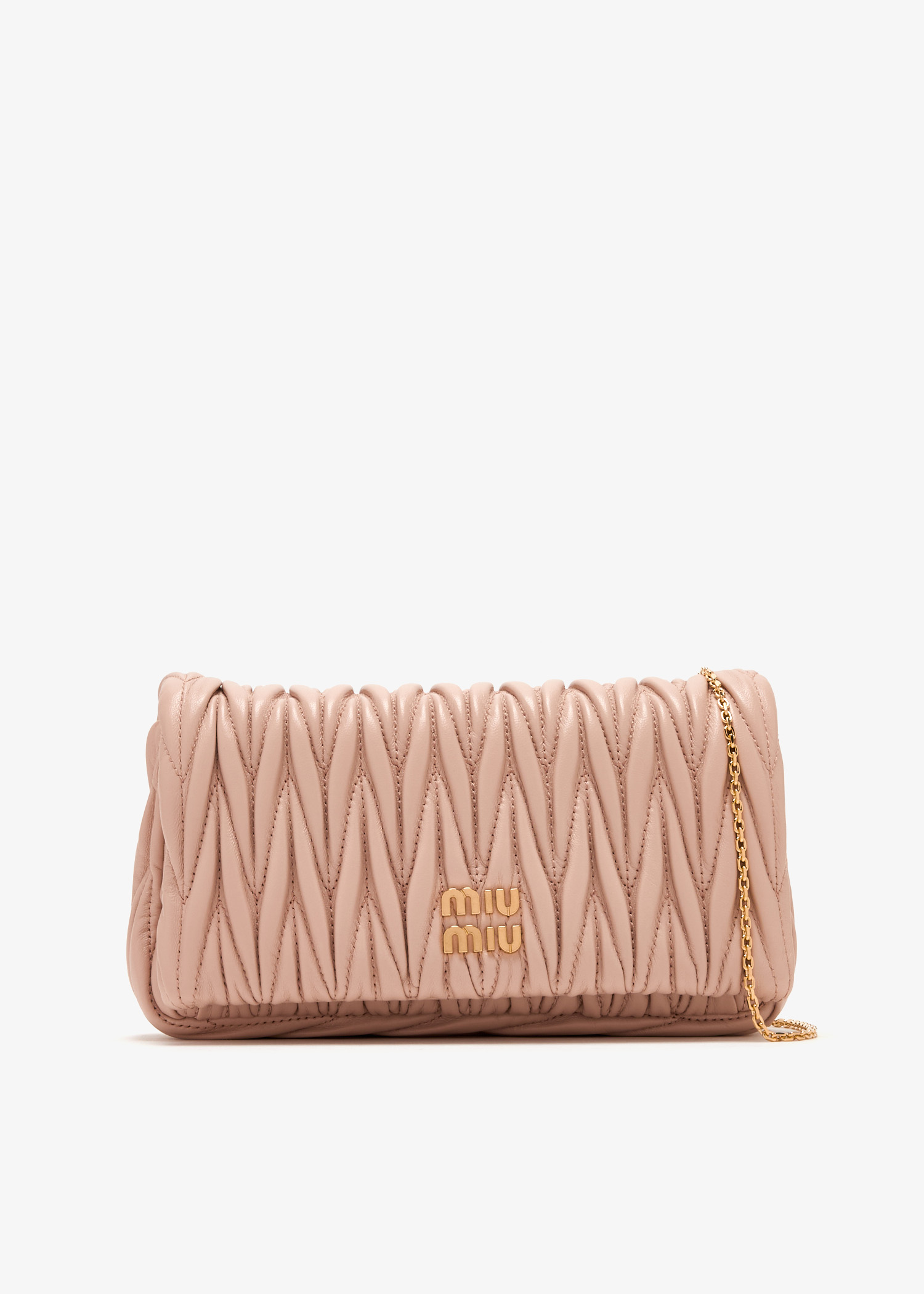 

Matelassé nappa leather mini bag, Pink