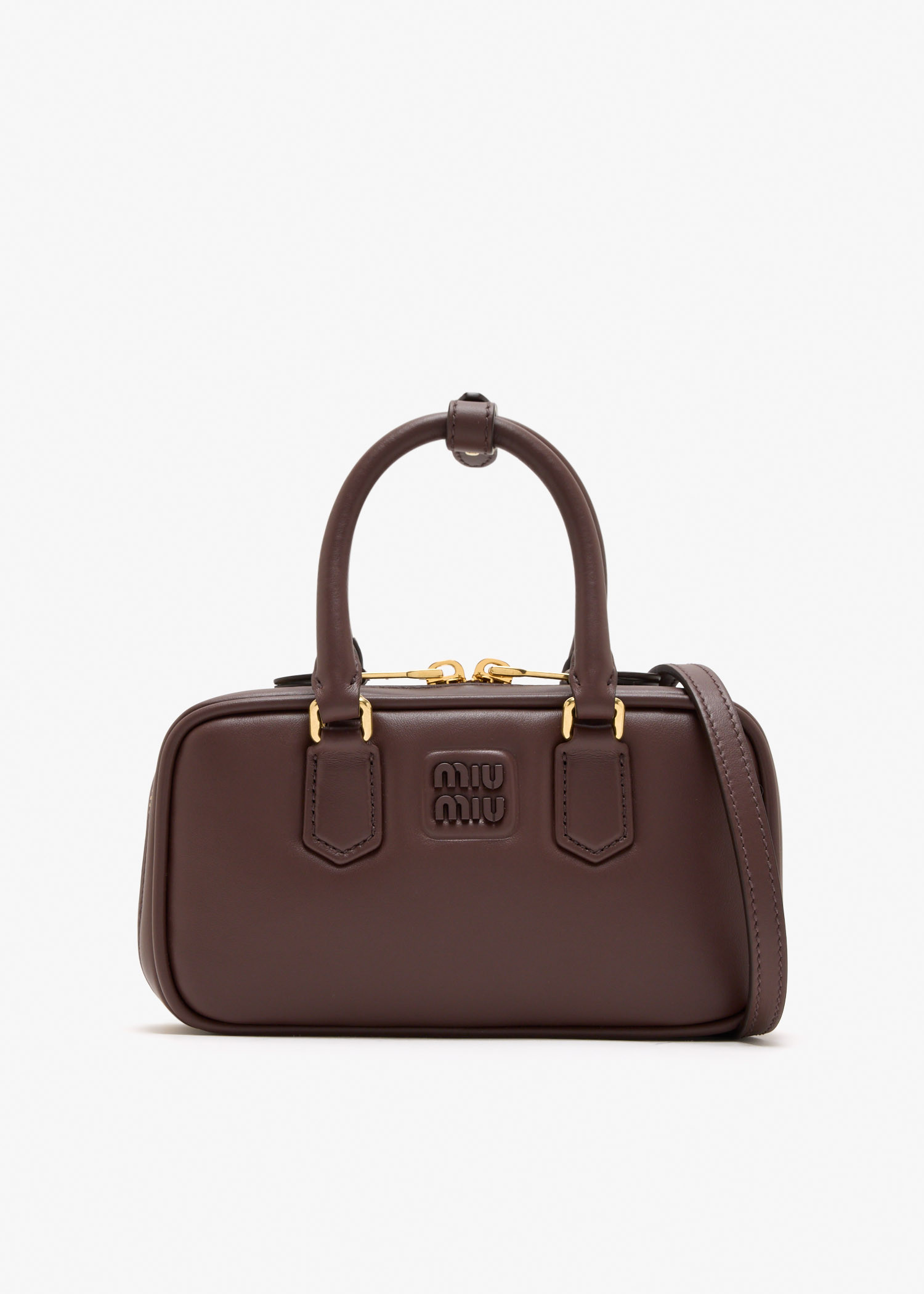 

Arcadie leather mini-bag, Brown