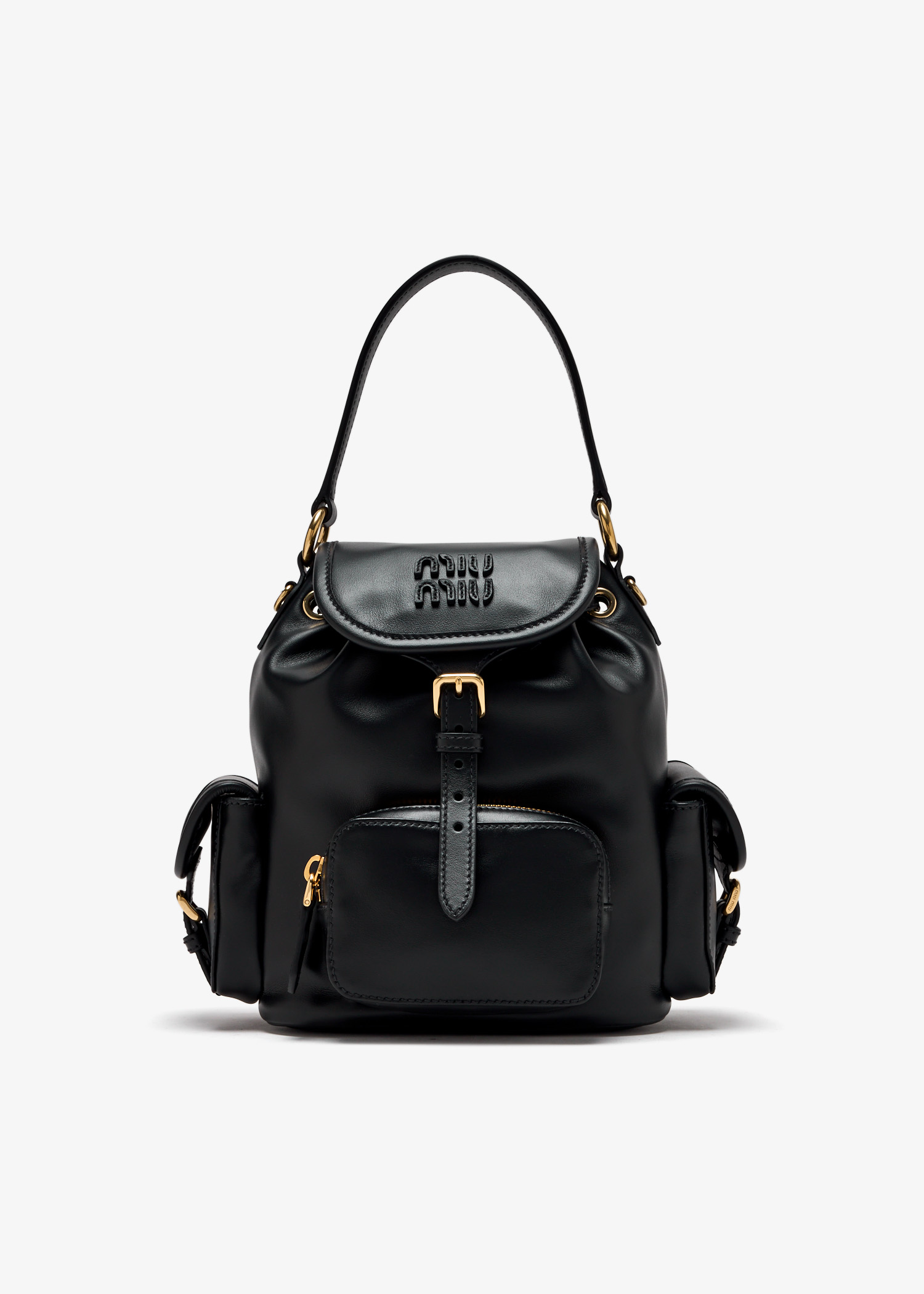 

Leather backpack, Black