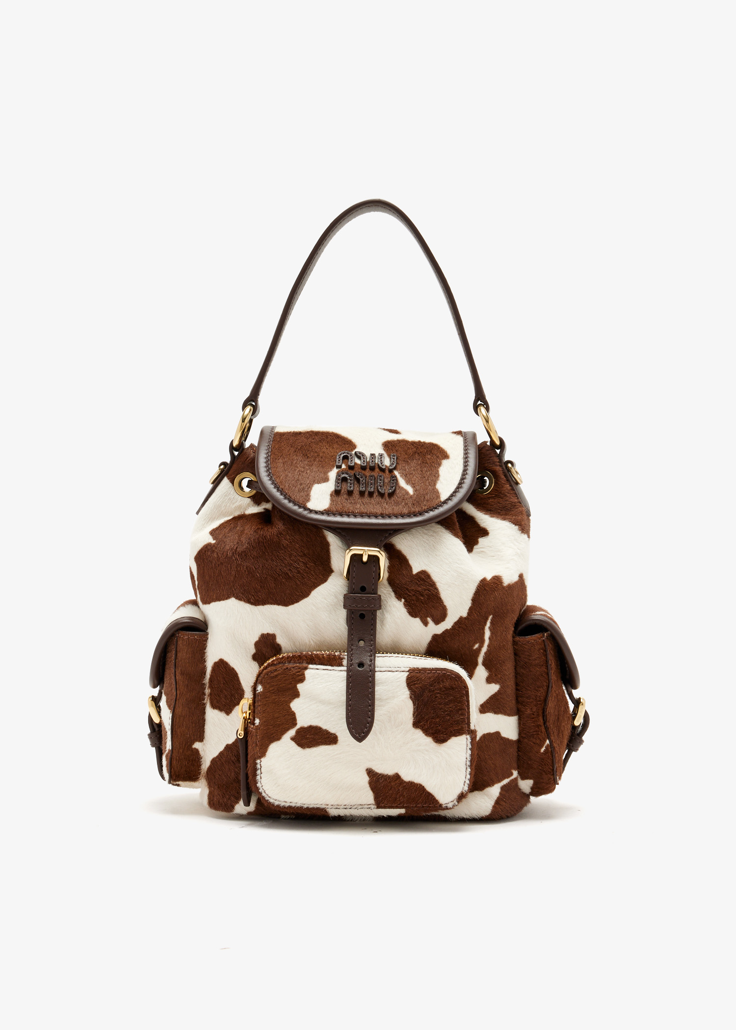 

Printed leather backpack, Animal printed