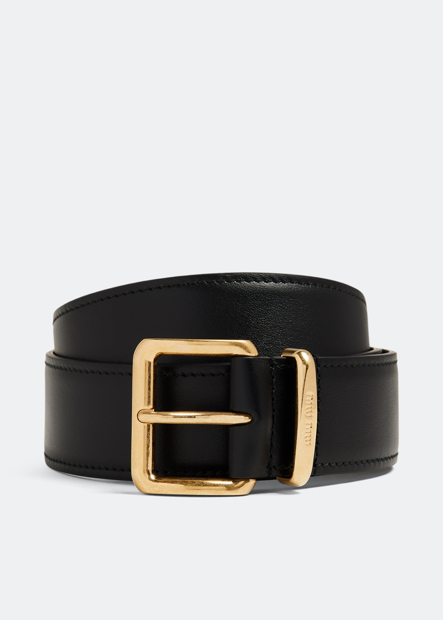 

Leather belt, Black