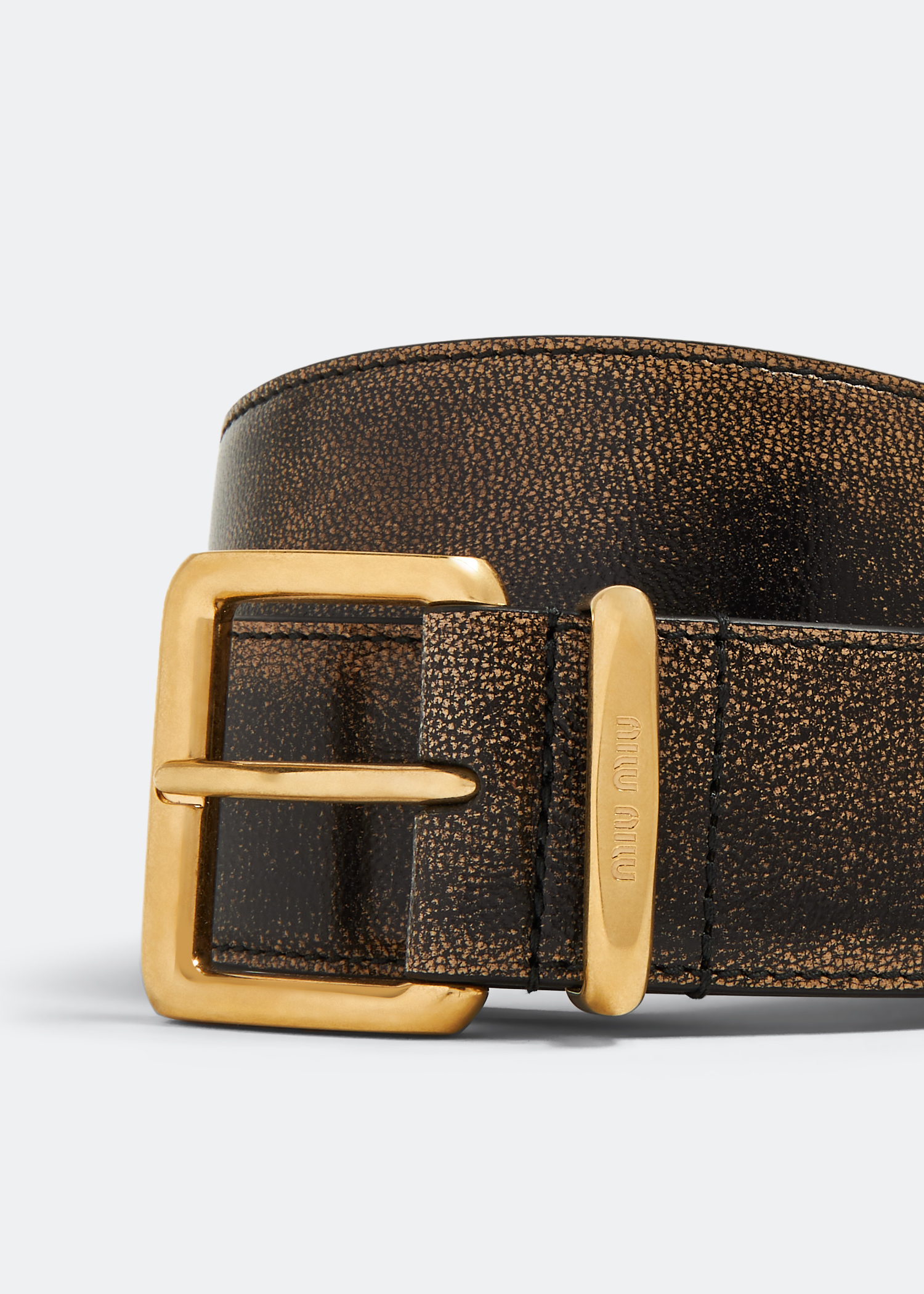 

Nappa leather belt, Brown