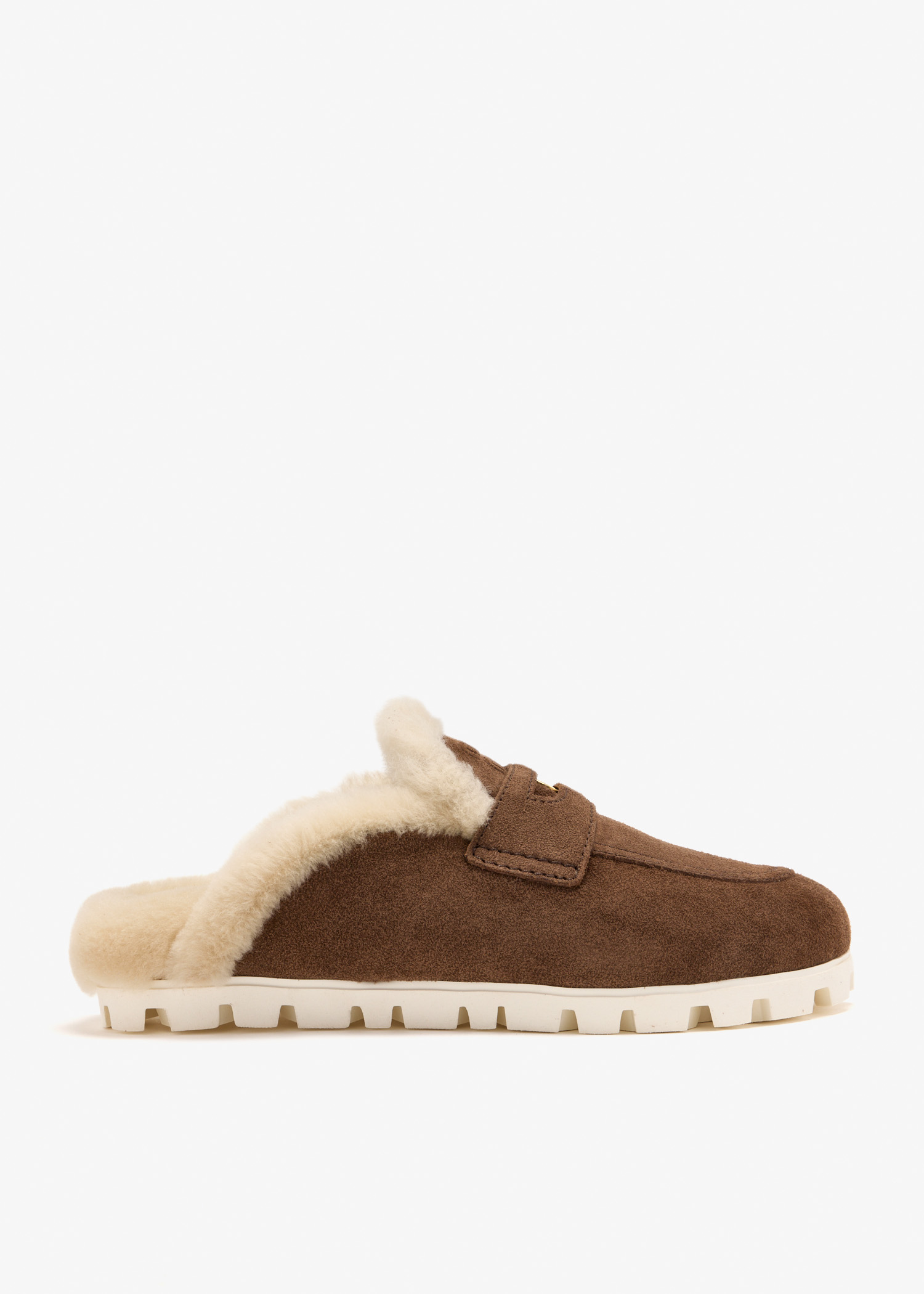 

Suede mules, Brown