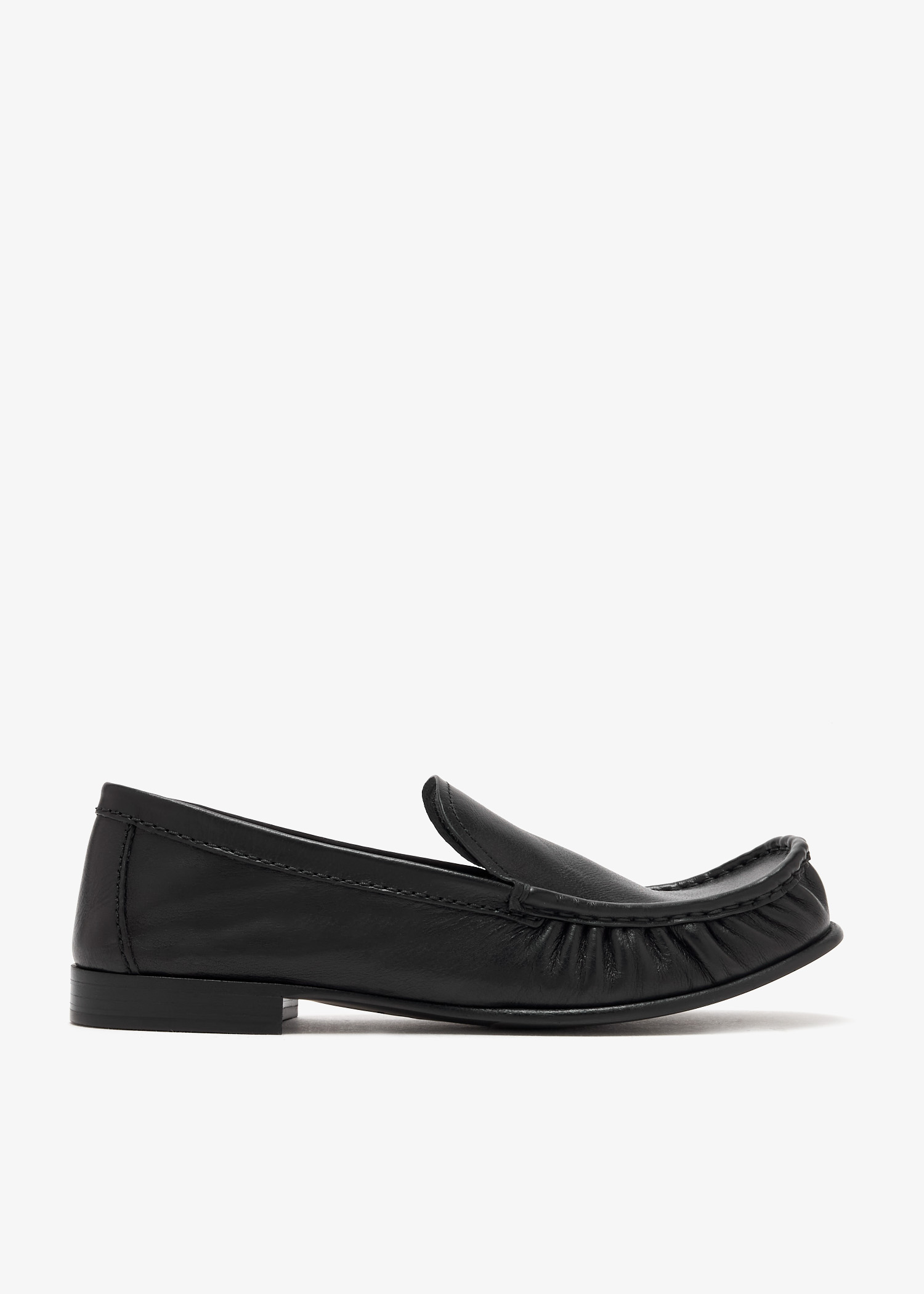 

Buffalo leather loafers, Black