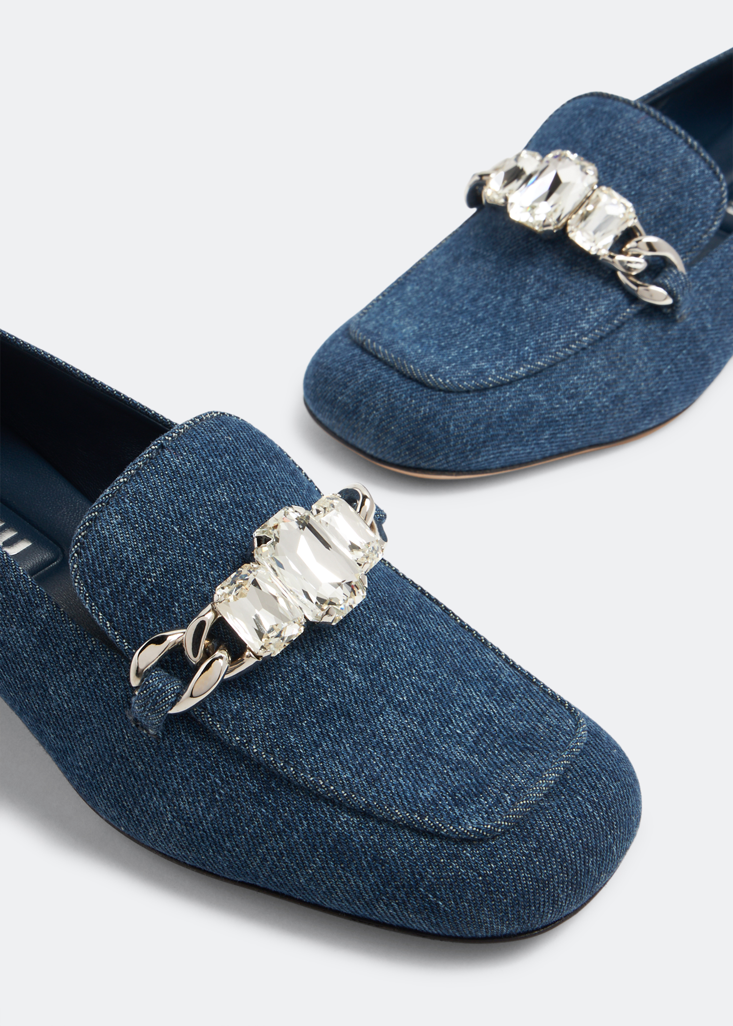 

Denim loafers, Blue