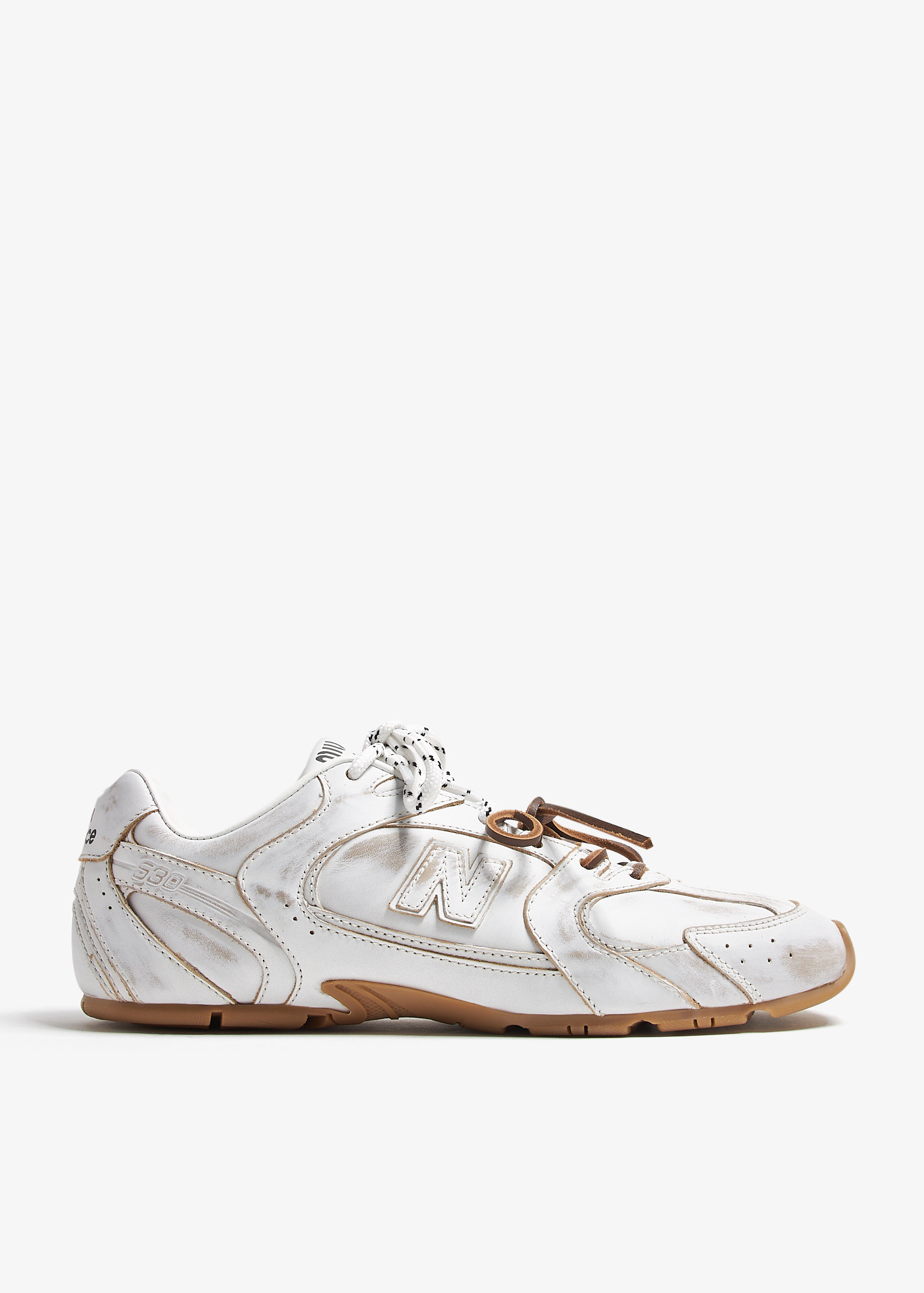 

x New Balance 530 SL leather sneakers, White