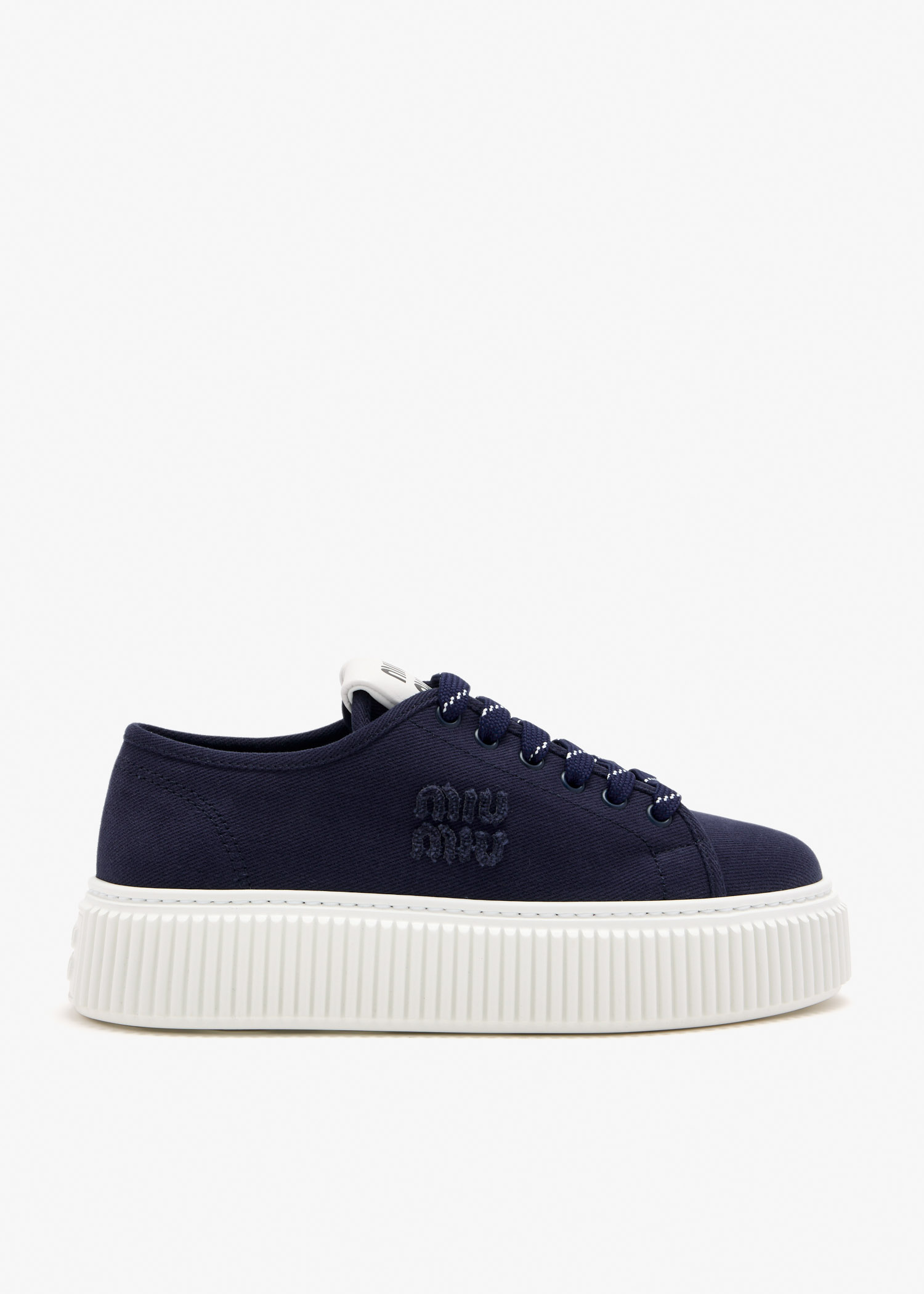 

Logo denim sneakers, Blue