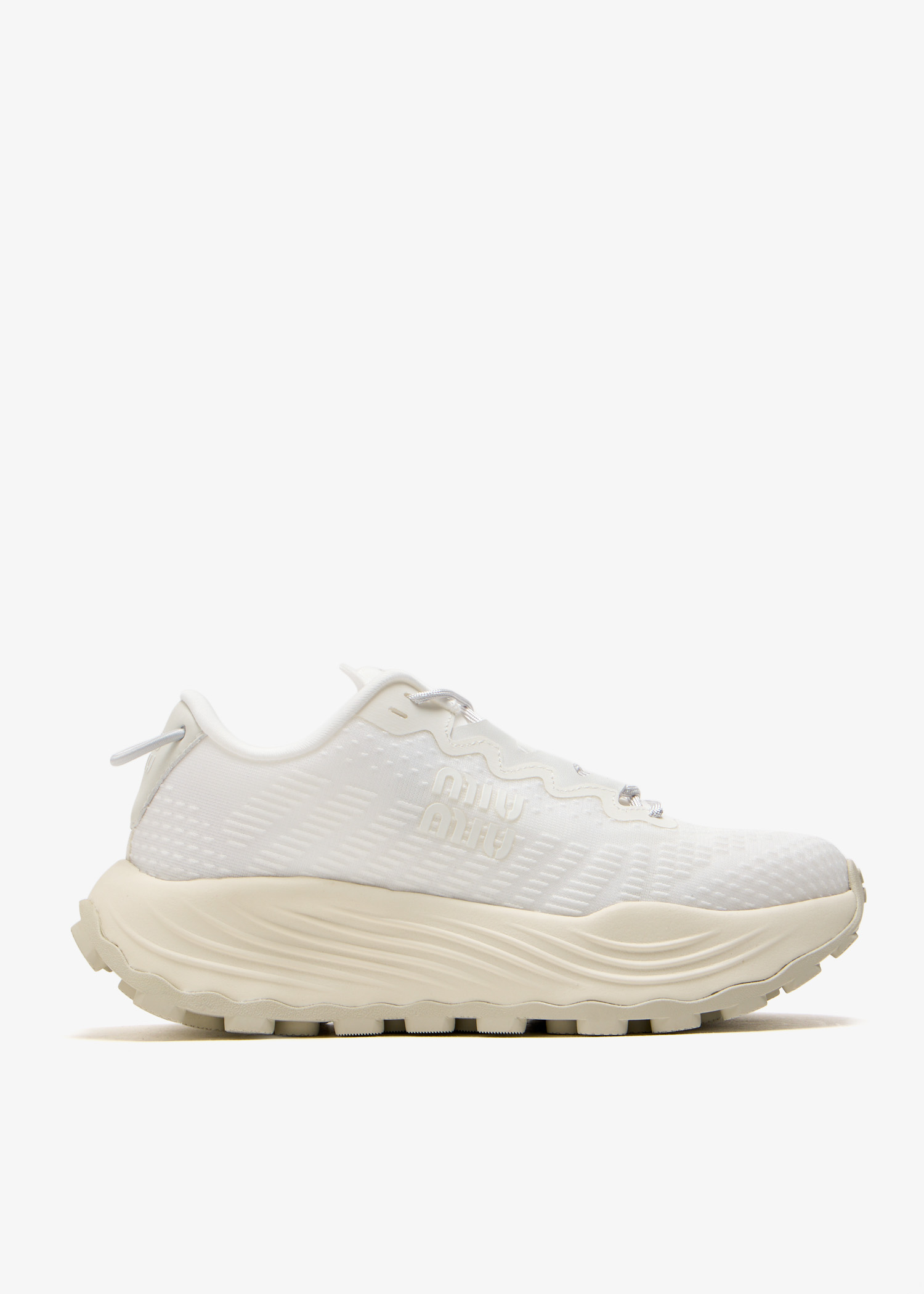 

Technical fabric sneakers, White