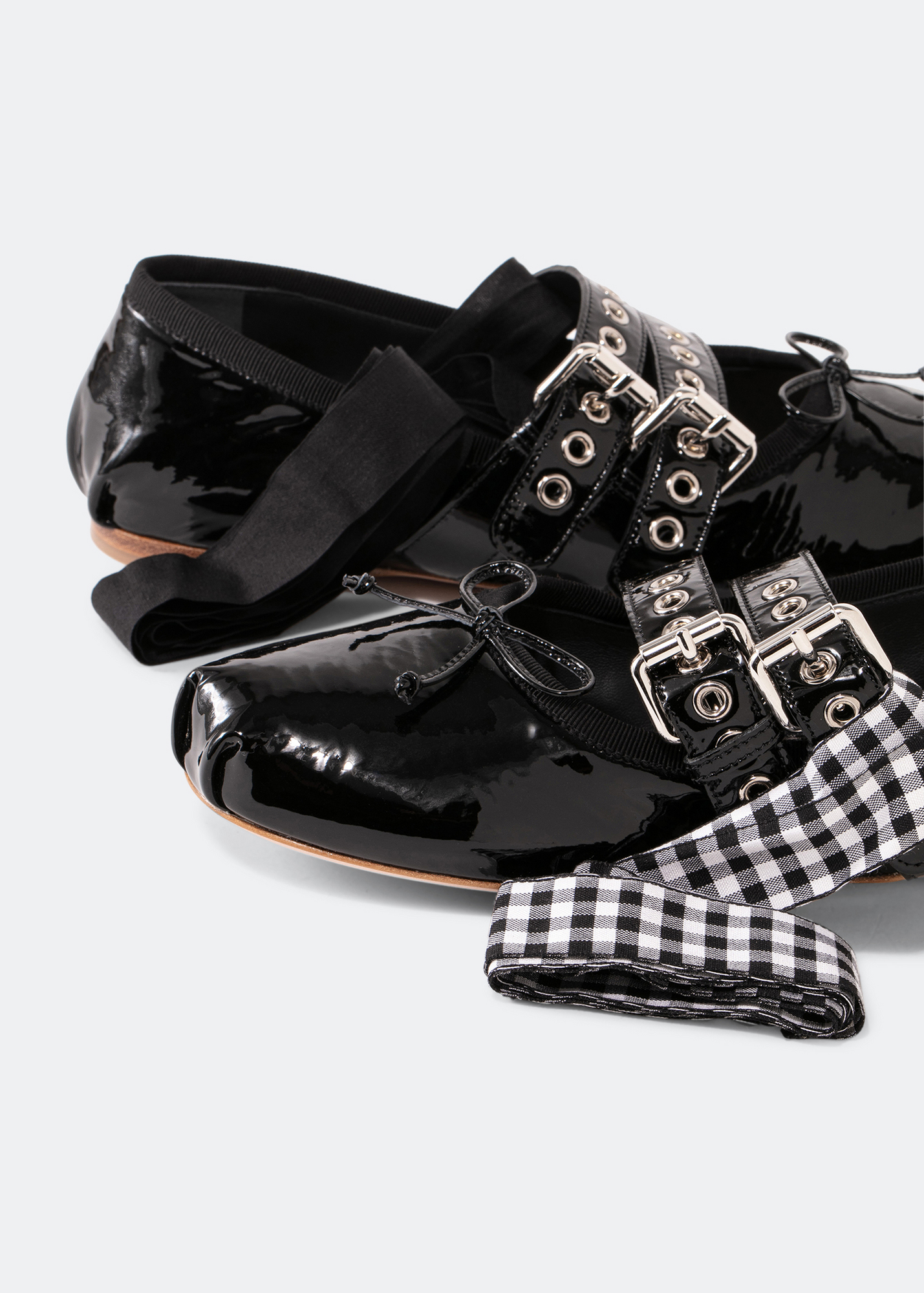 

Leather ballet flats, Black