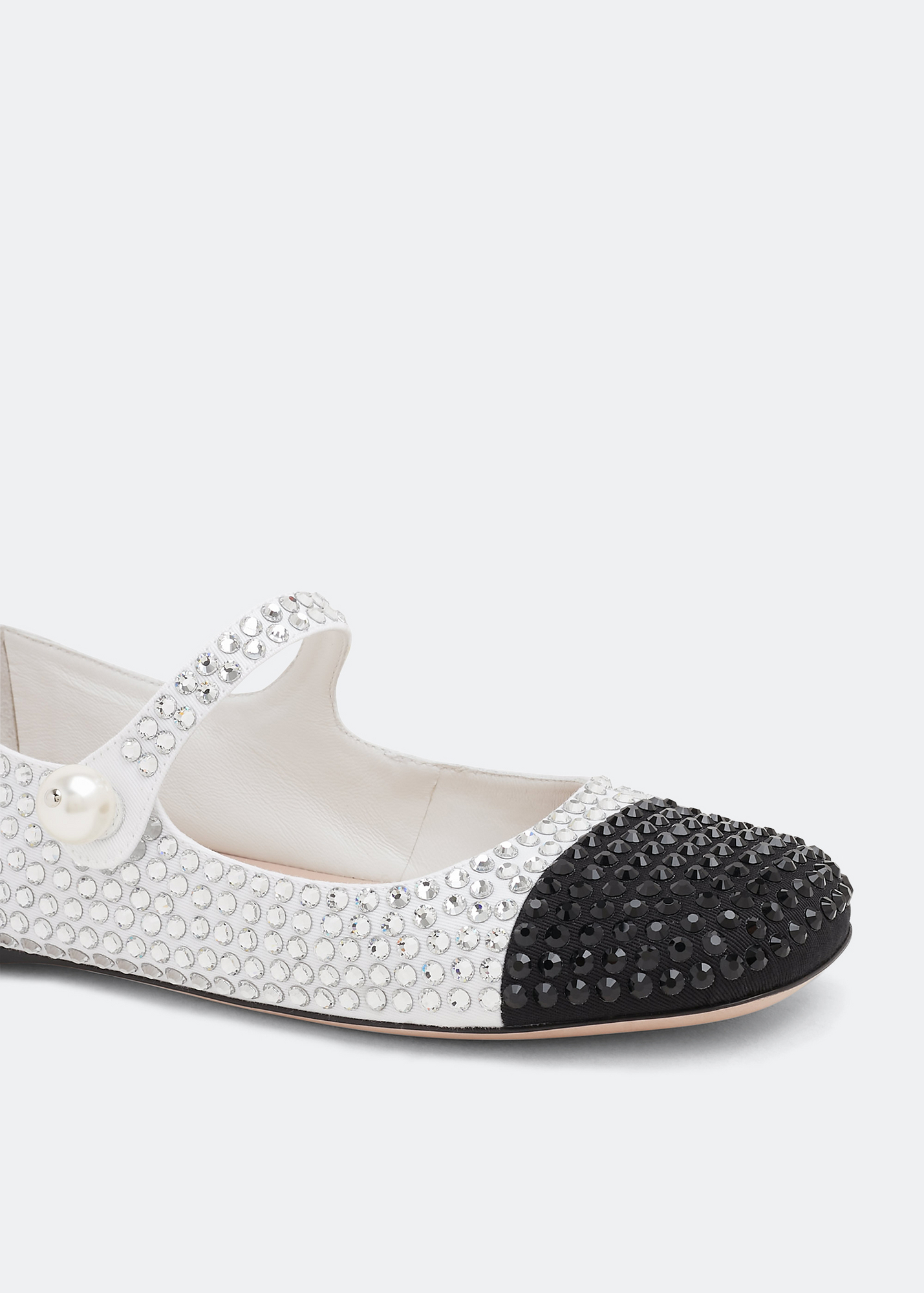 

Embellished ballerinas, Silver