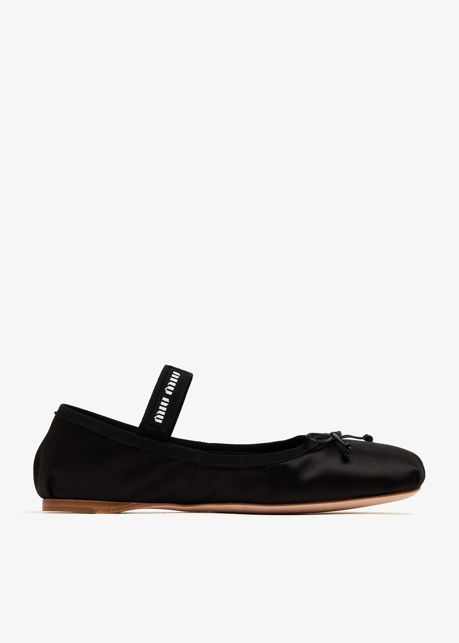 

Satin ballerinas, Black