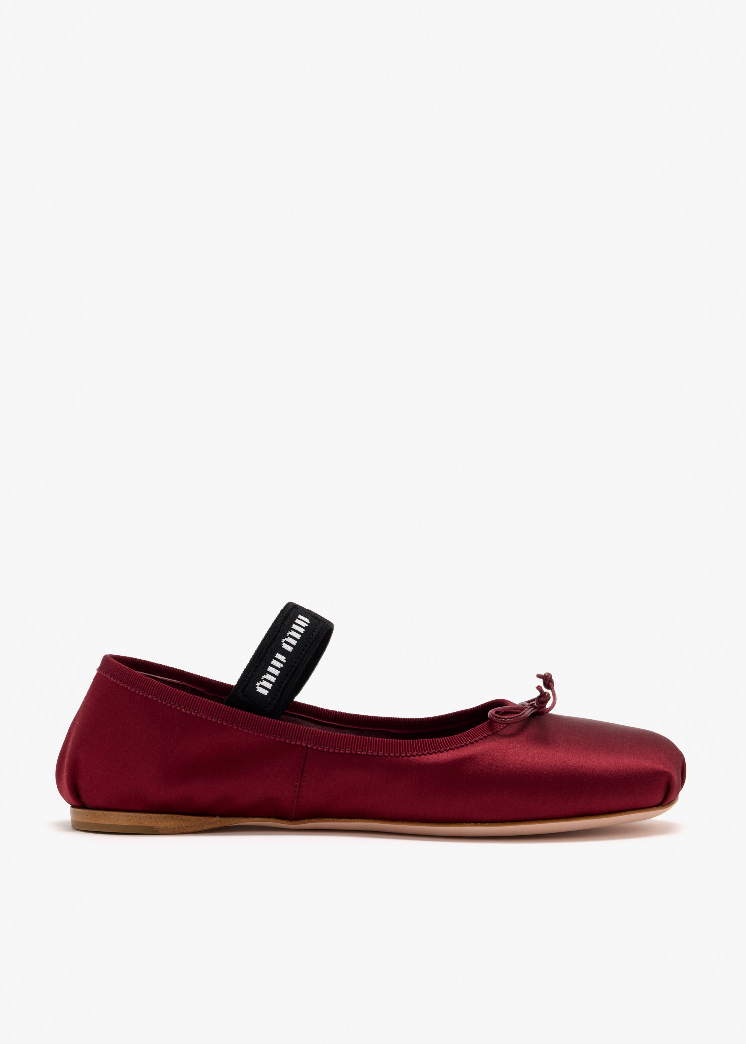 

Satin ballerinas, Burgundy