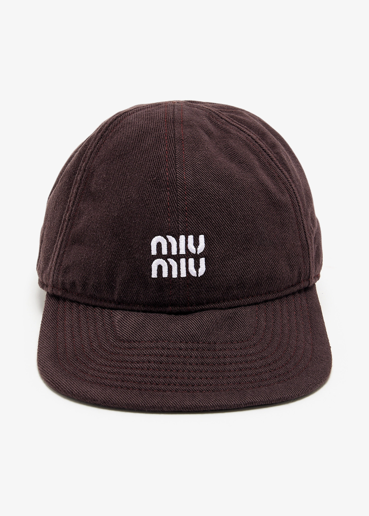 

Denim baseball cap, Brown