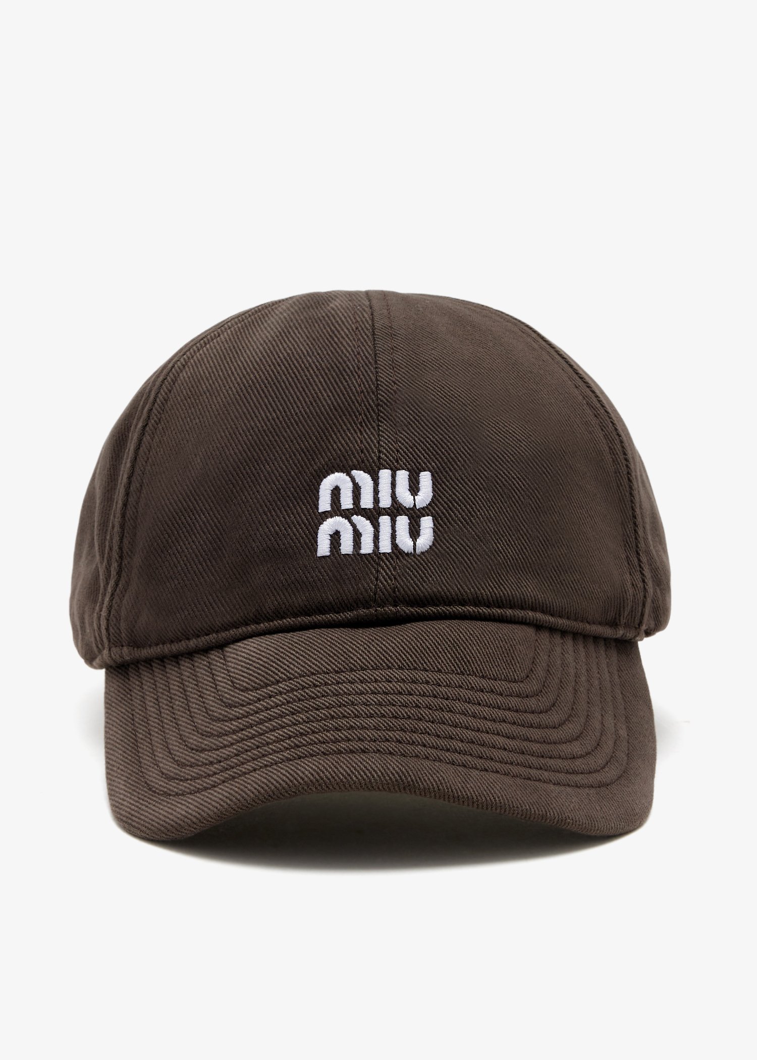 

Denim baseball cap, Brown