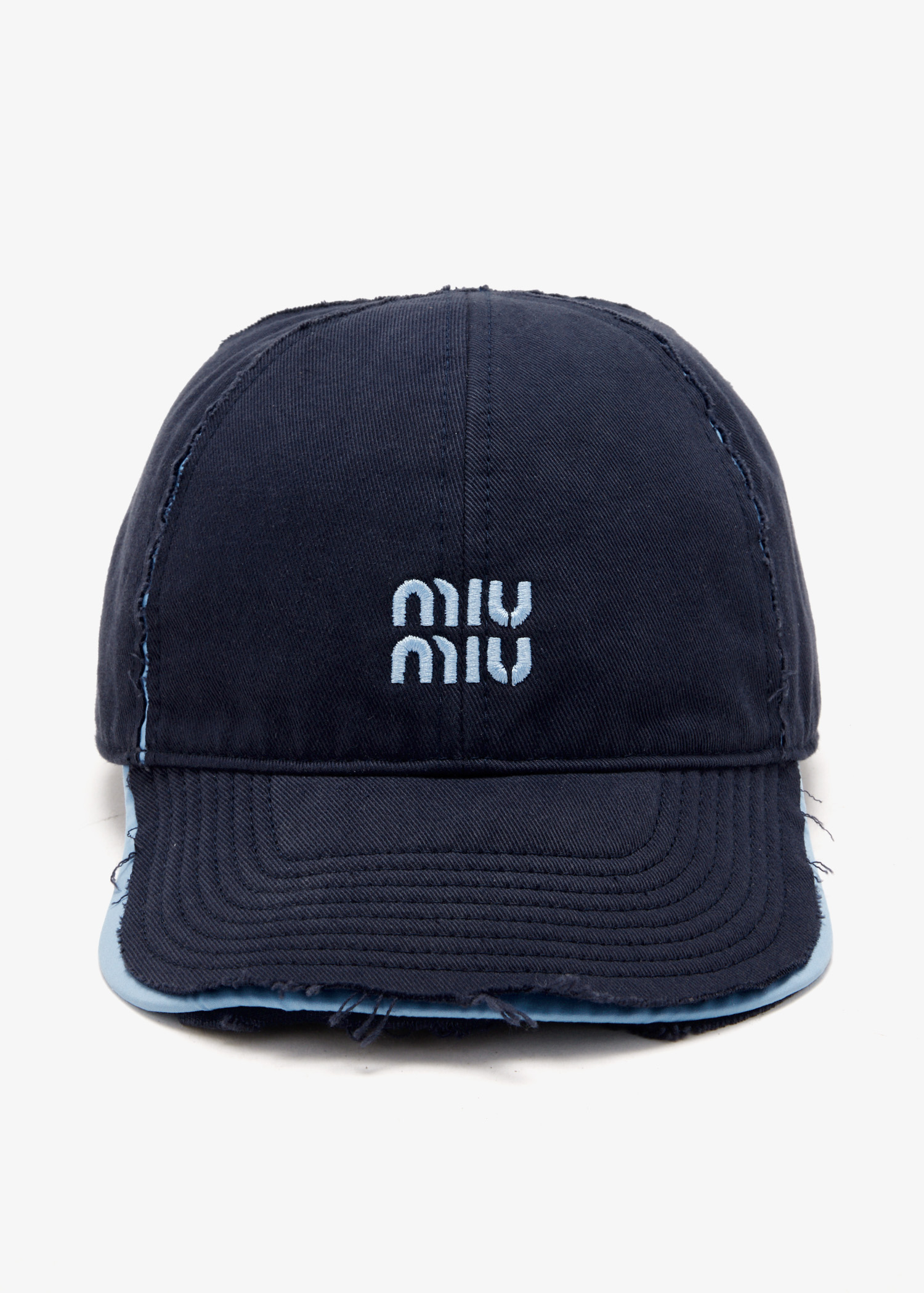 

Drill and poplin baseball cap, Blue