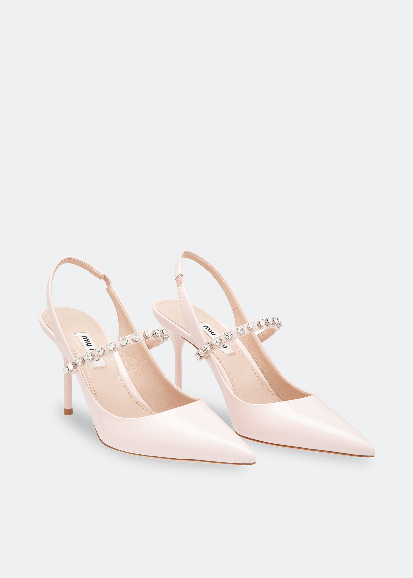

Leather slingback pumps, Purple