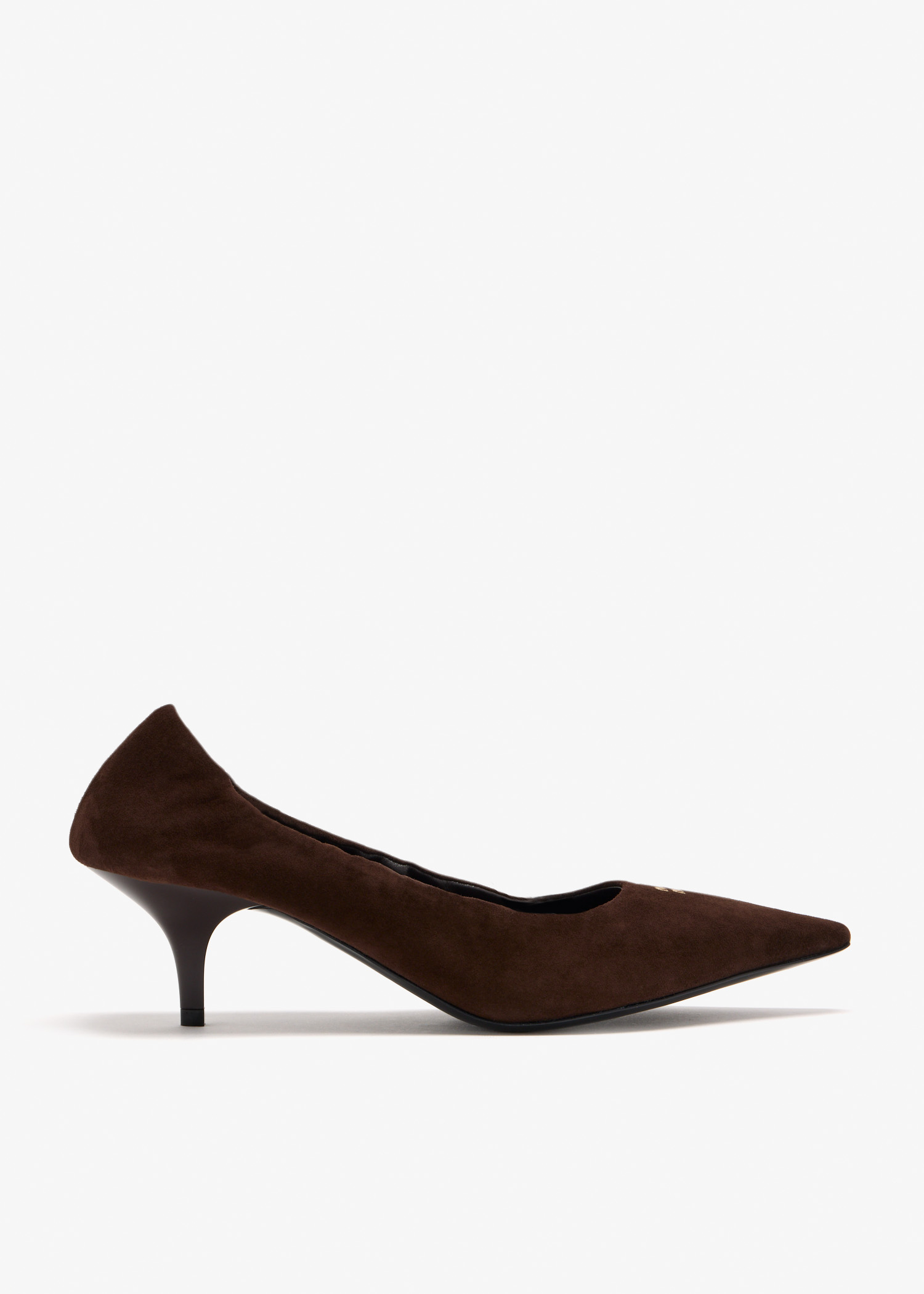 

Ruches suede pumps, Brown