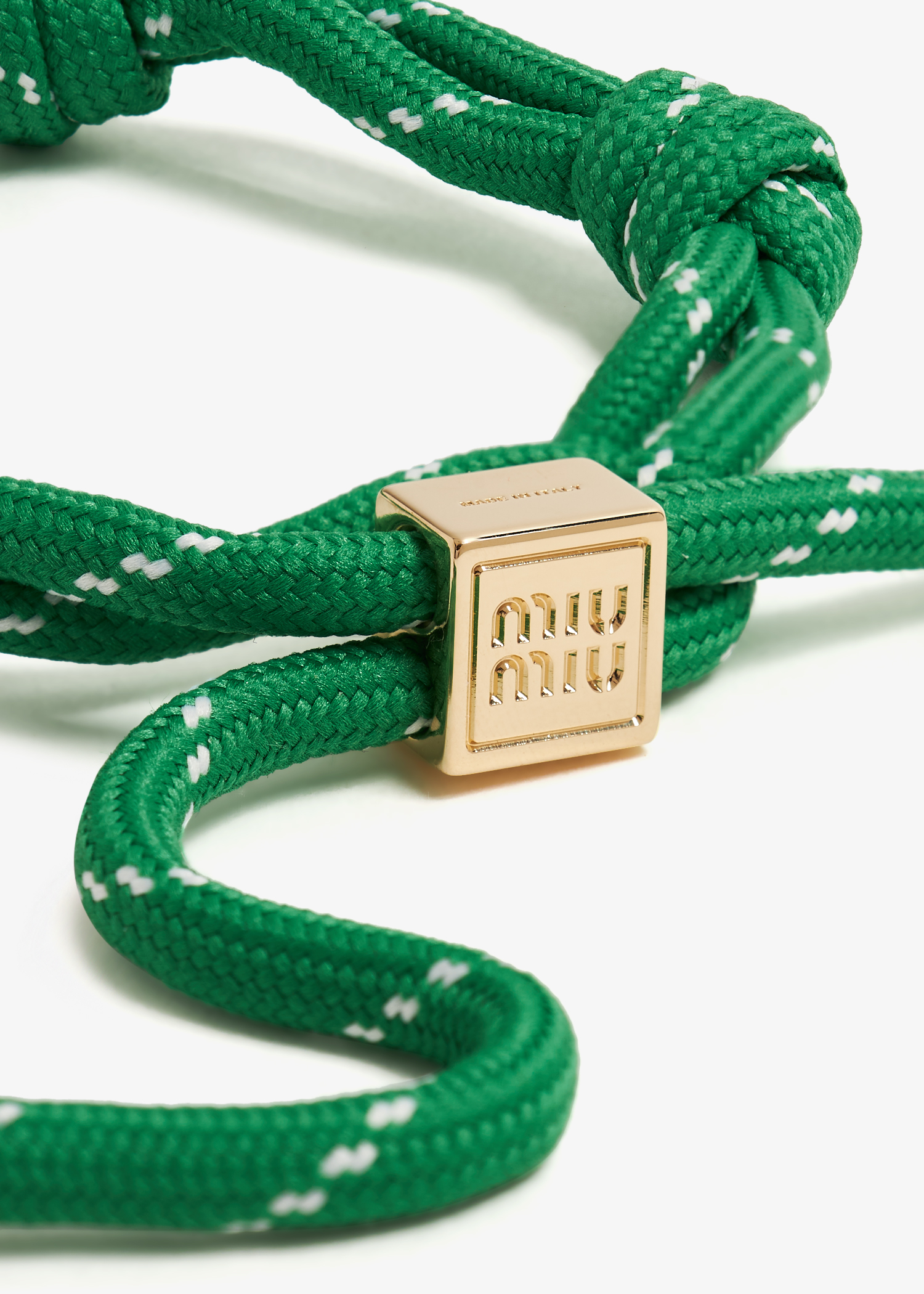 

Cord and nylon bracelet, Green