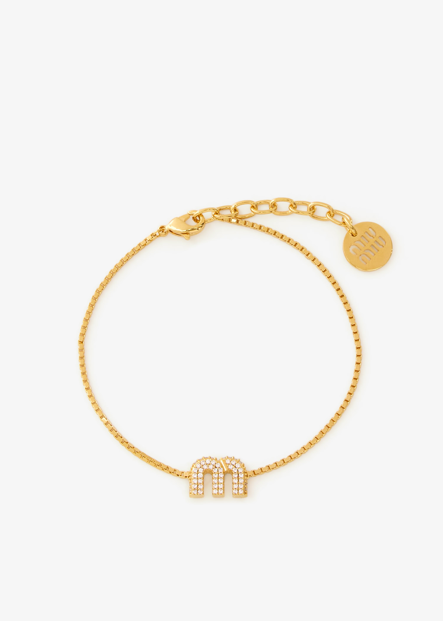 

Crystal metal bracelet, Gold