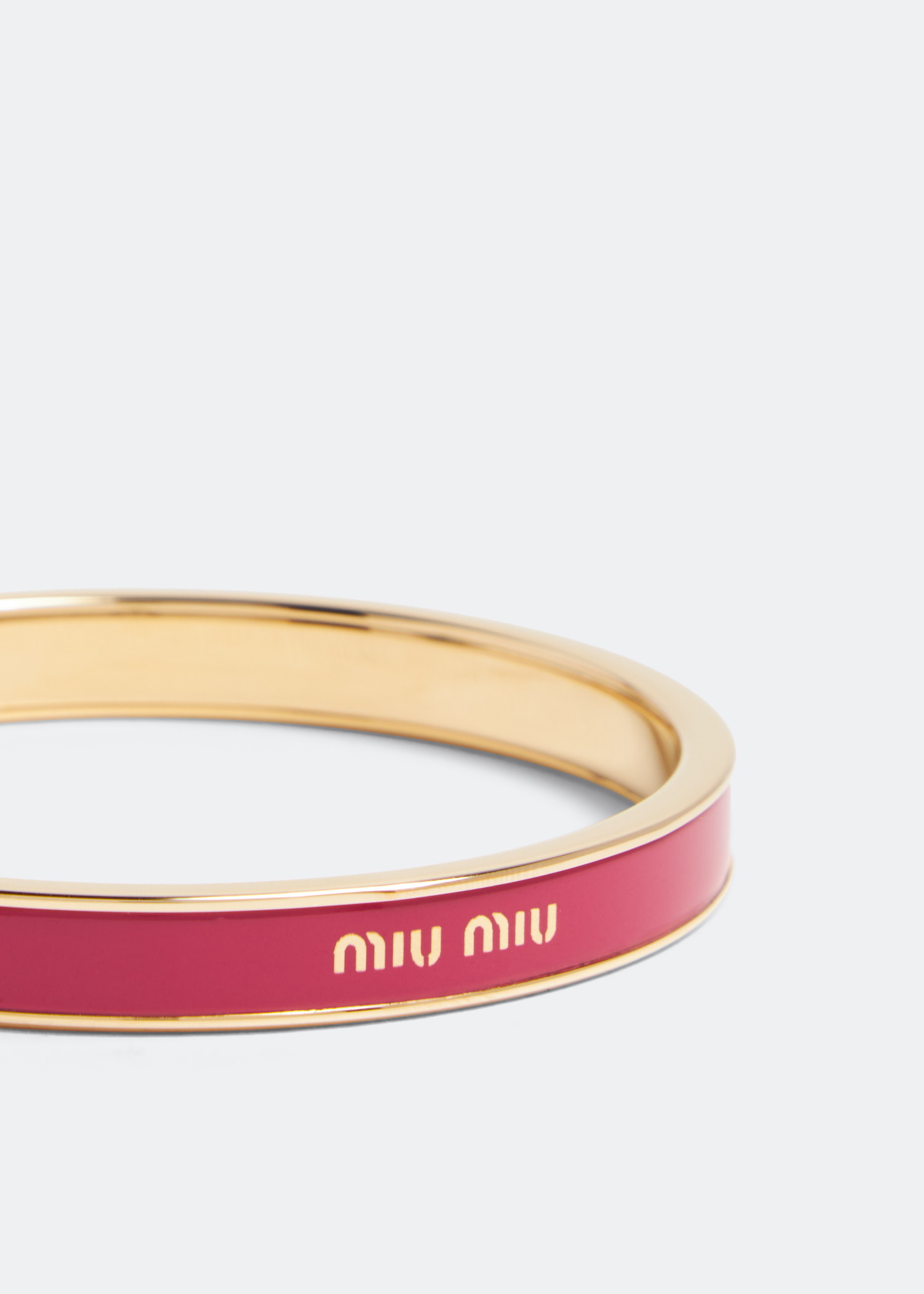 

Enamelled metal bangle bracelet, Pink