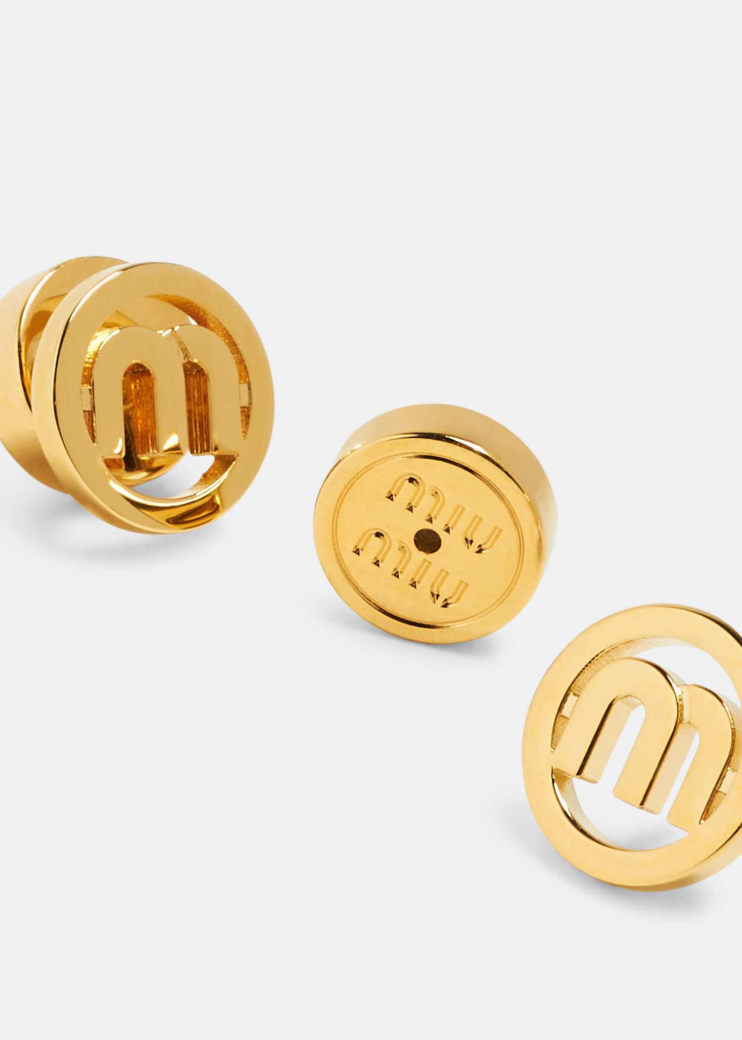 

Metal earrings, Gold