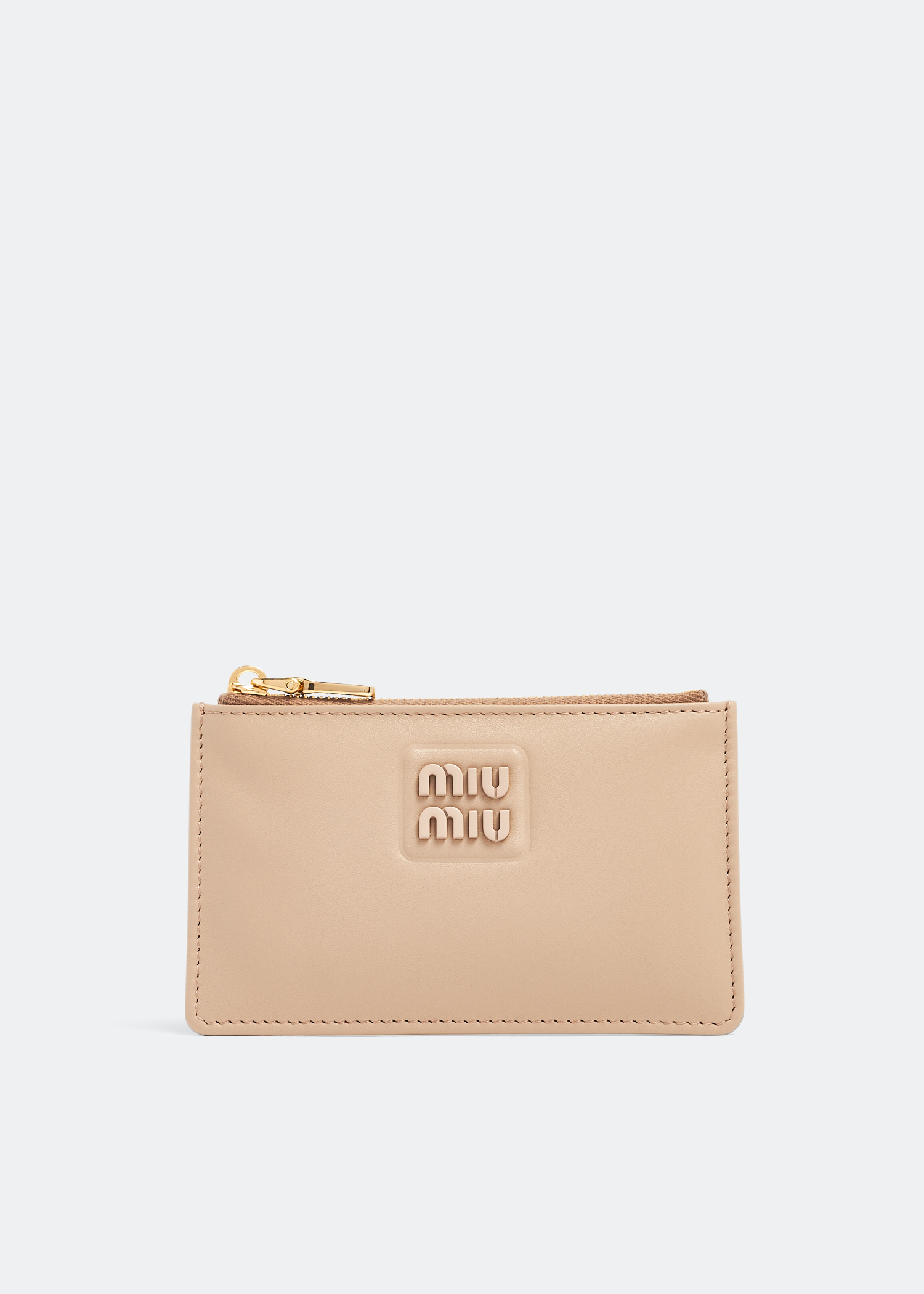 

Leather envelope wallet, Beige