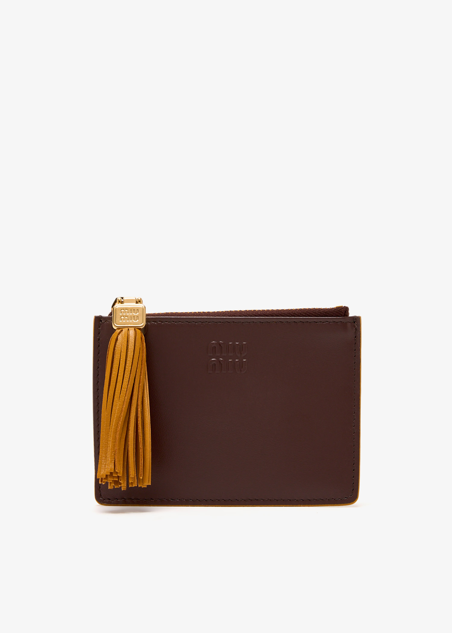 

Leather card holder, Brown