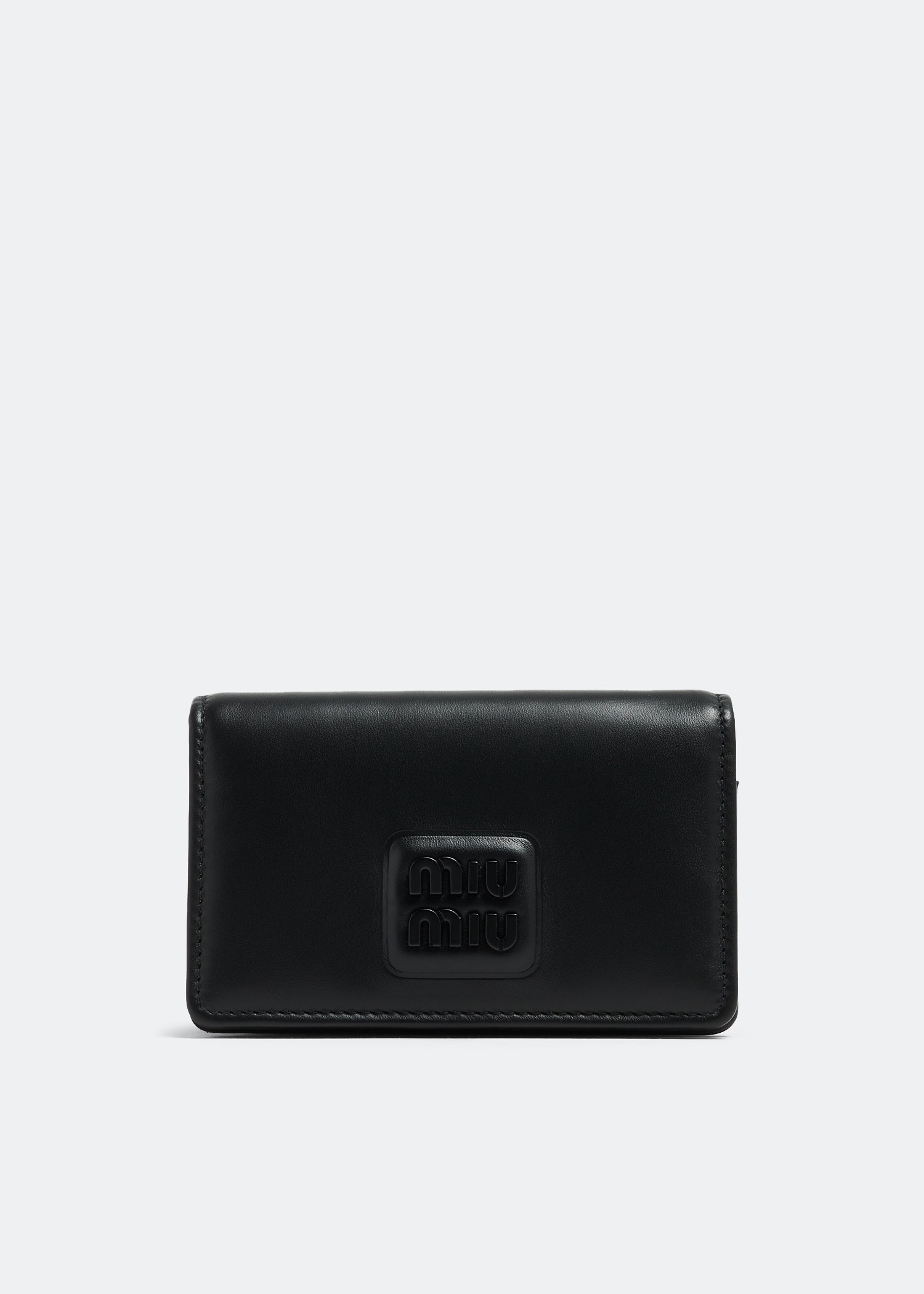 

Leather card holder, Black