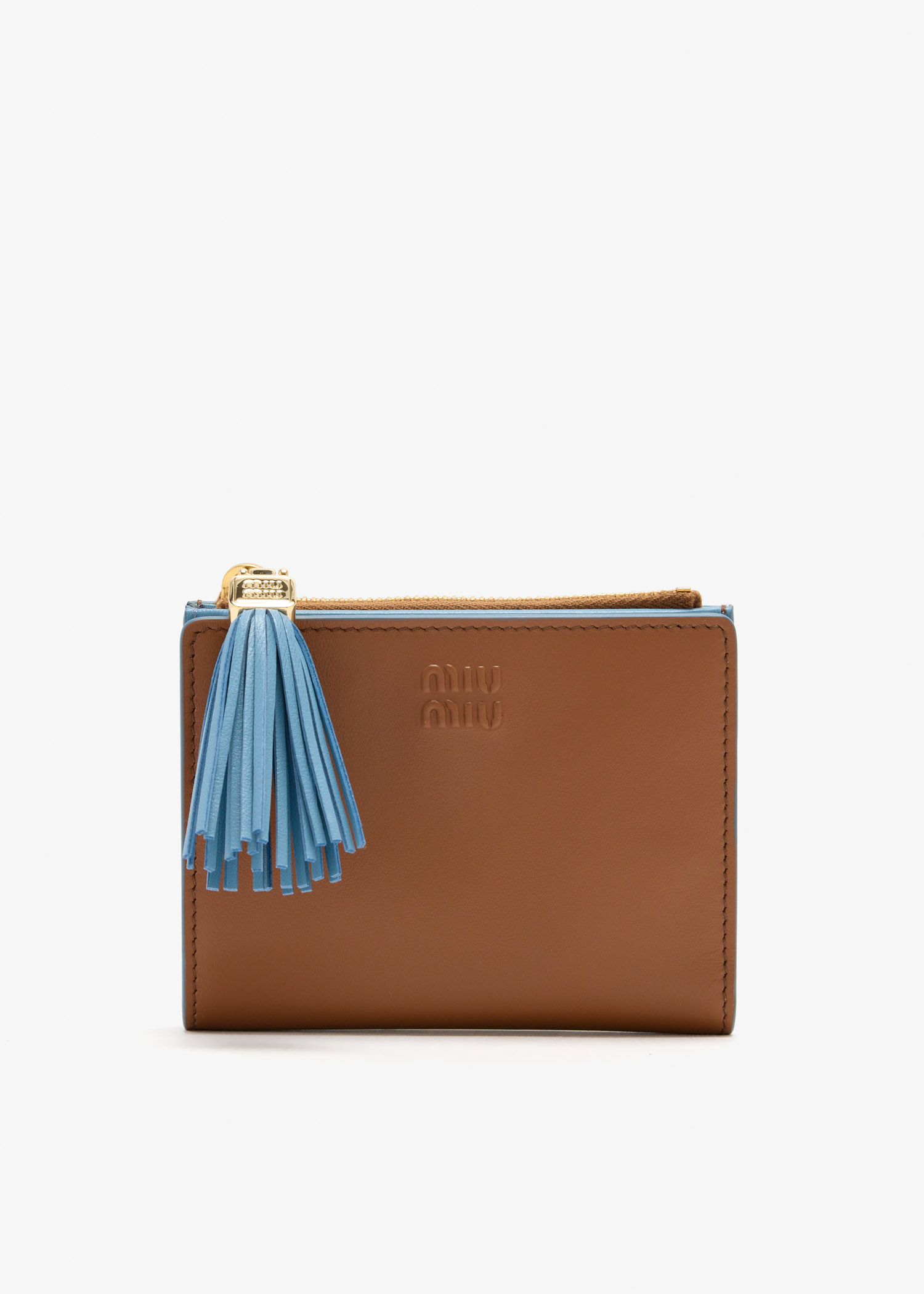 

Small leather wallet, Brown