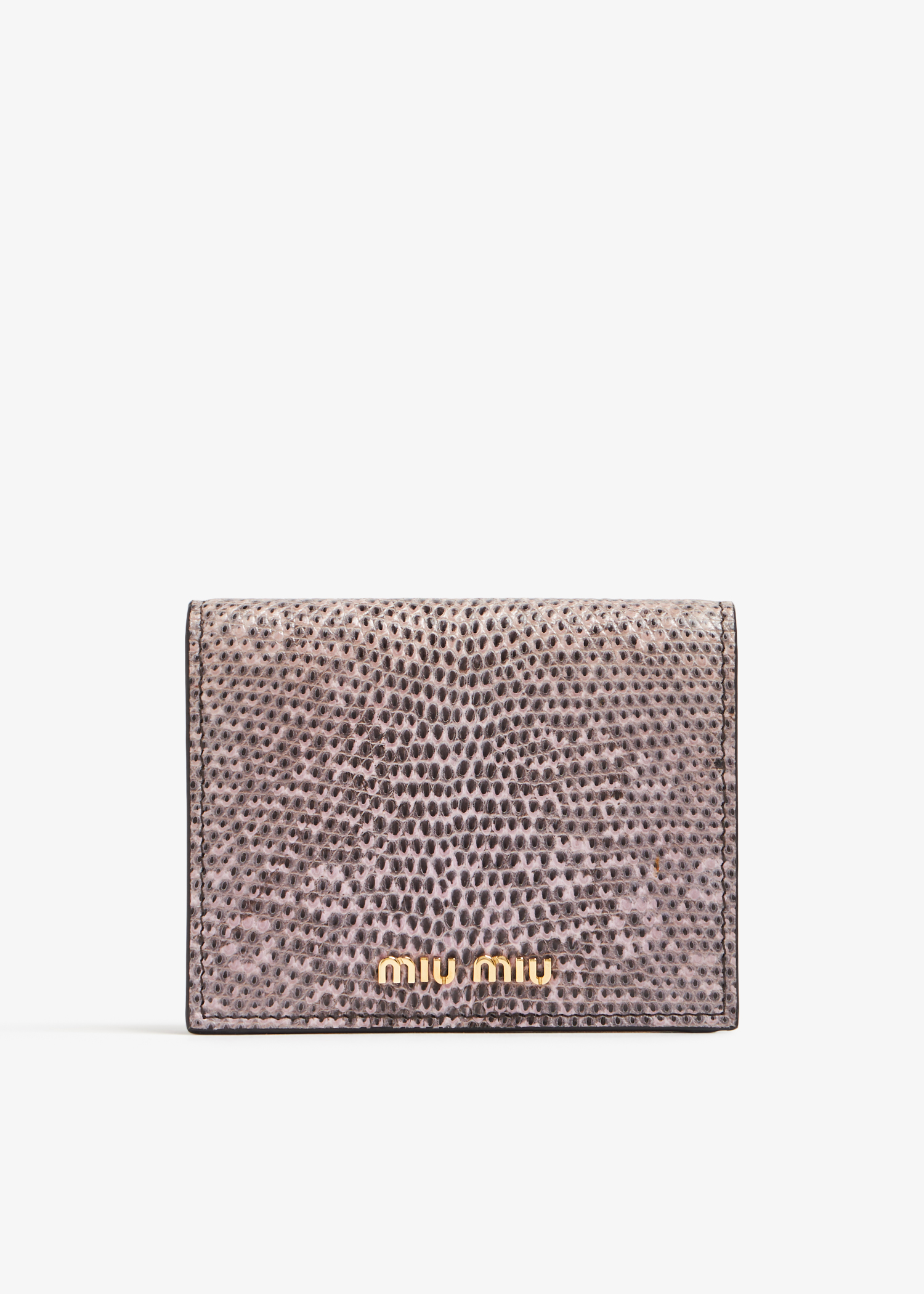

Lizard leather wallet, Animal print