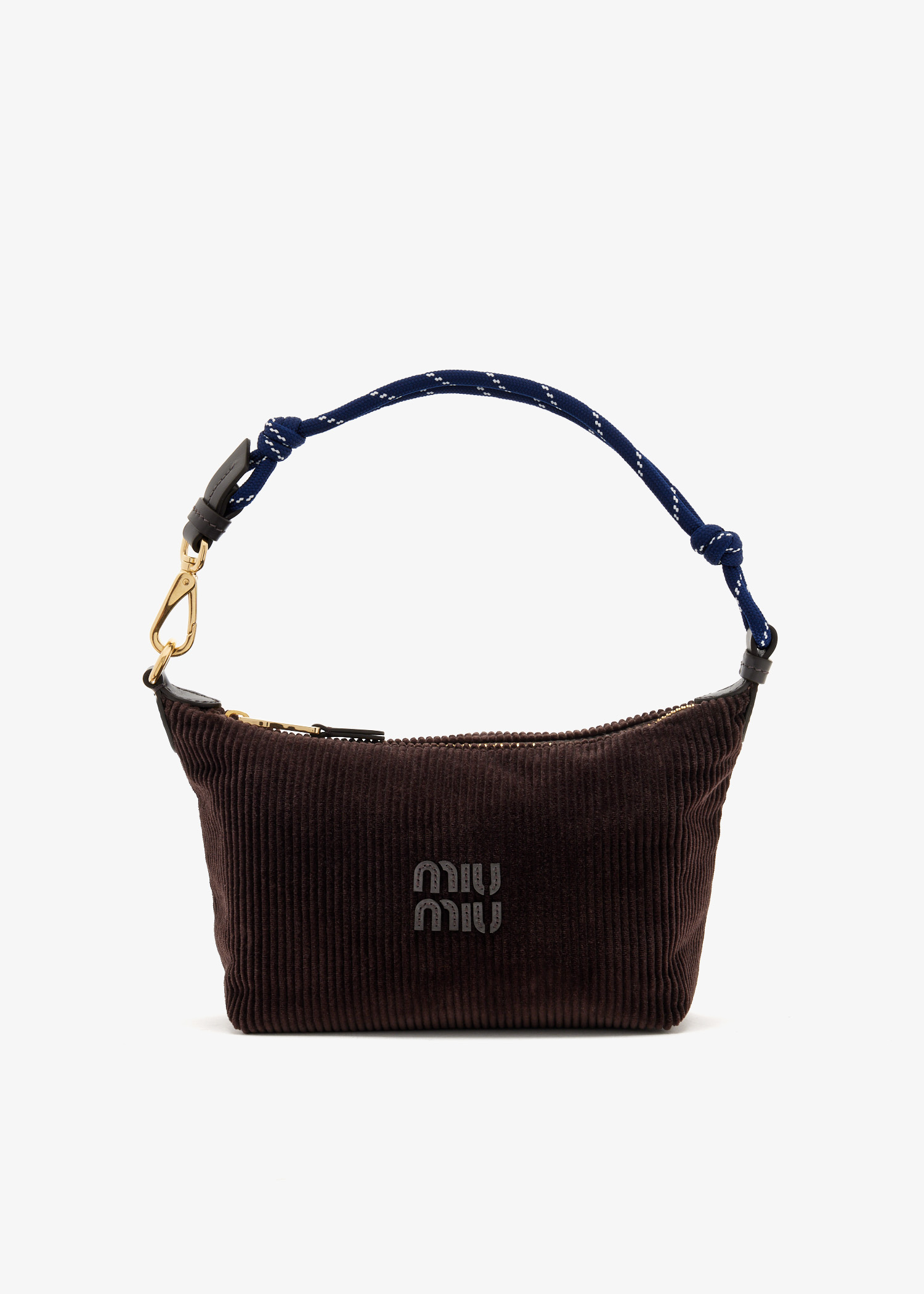 

Corduroy pouch, Brown