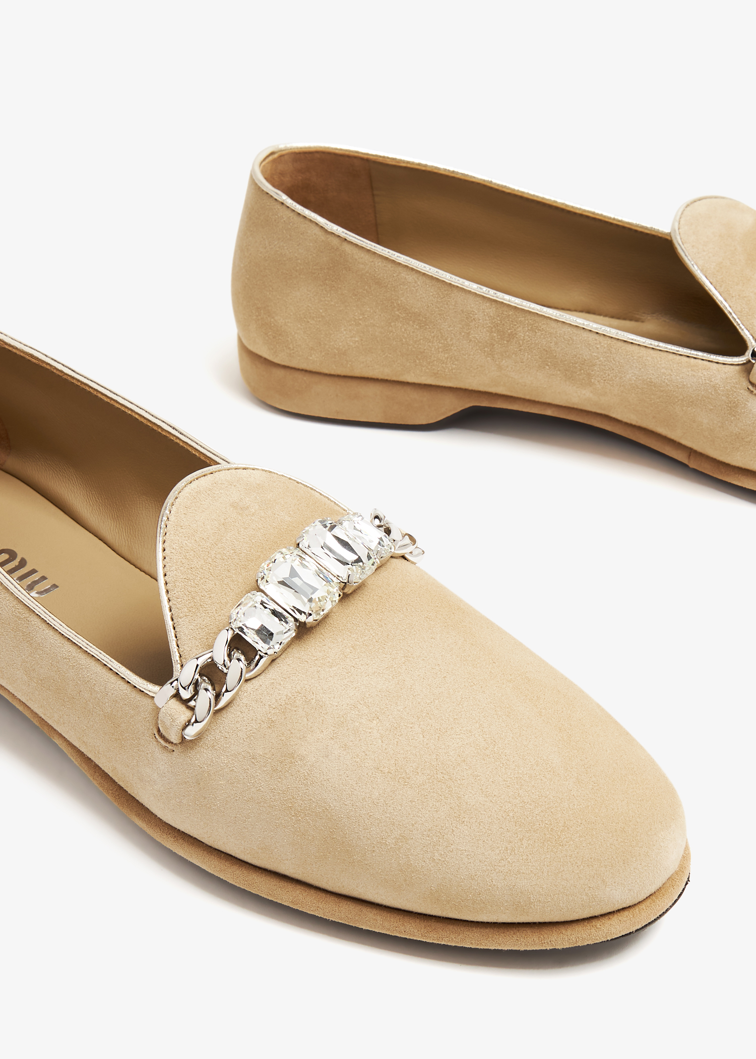 

Suede loafers, Beige