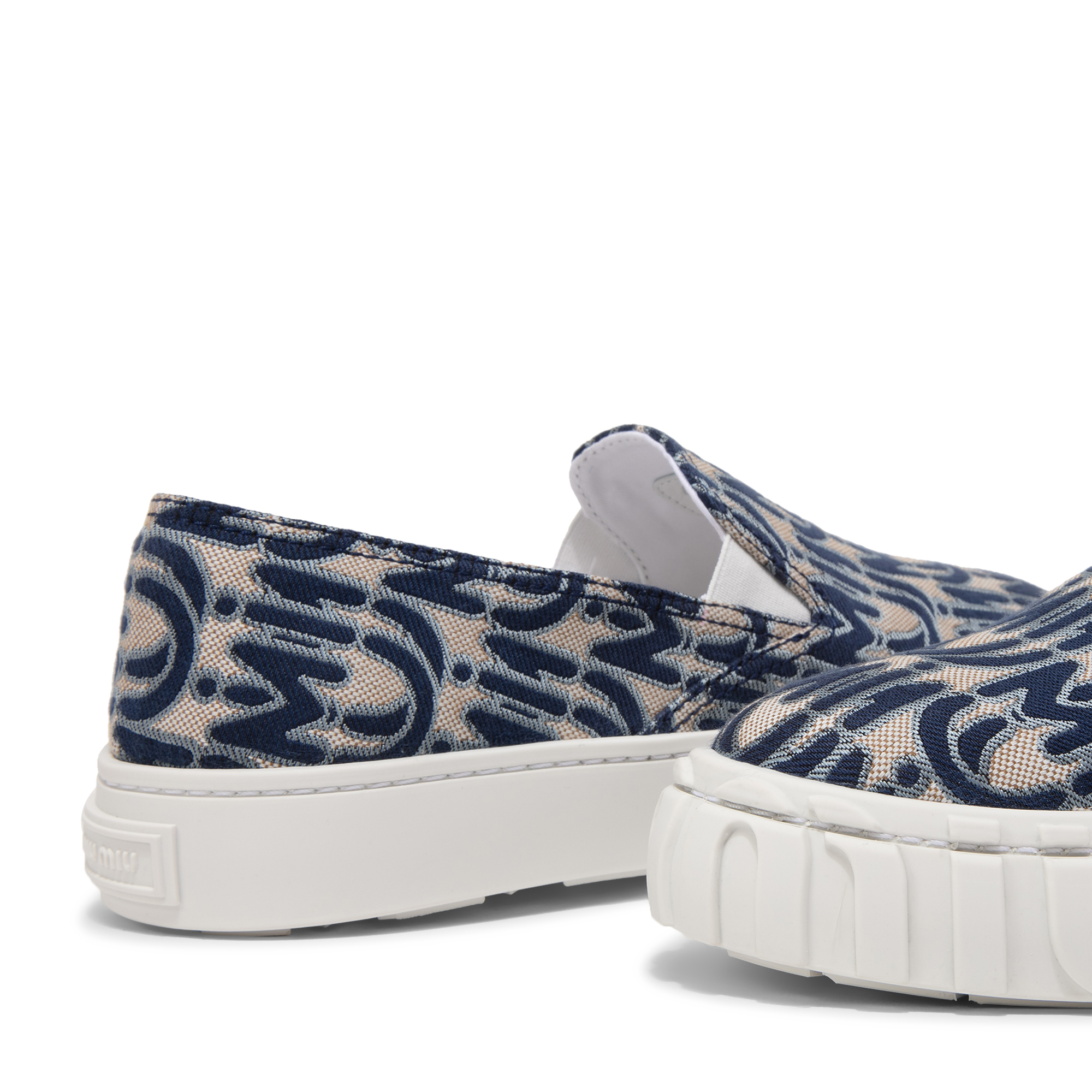 

Jacquard slip-on sneakers, Blue