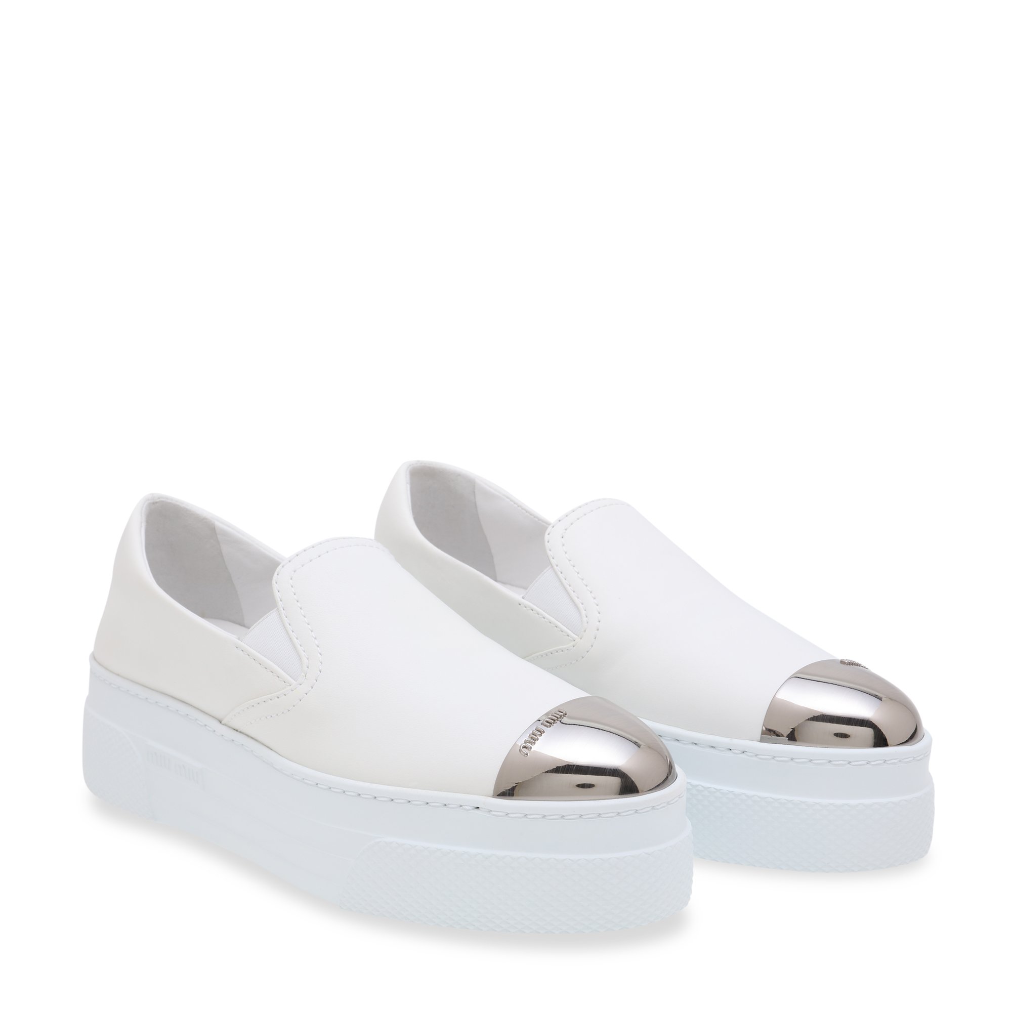 

Nappa leather sneakers, White