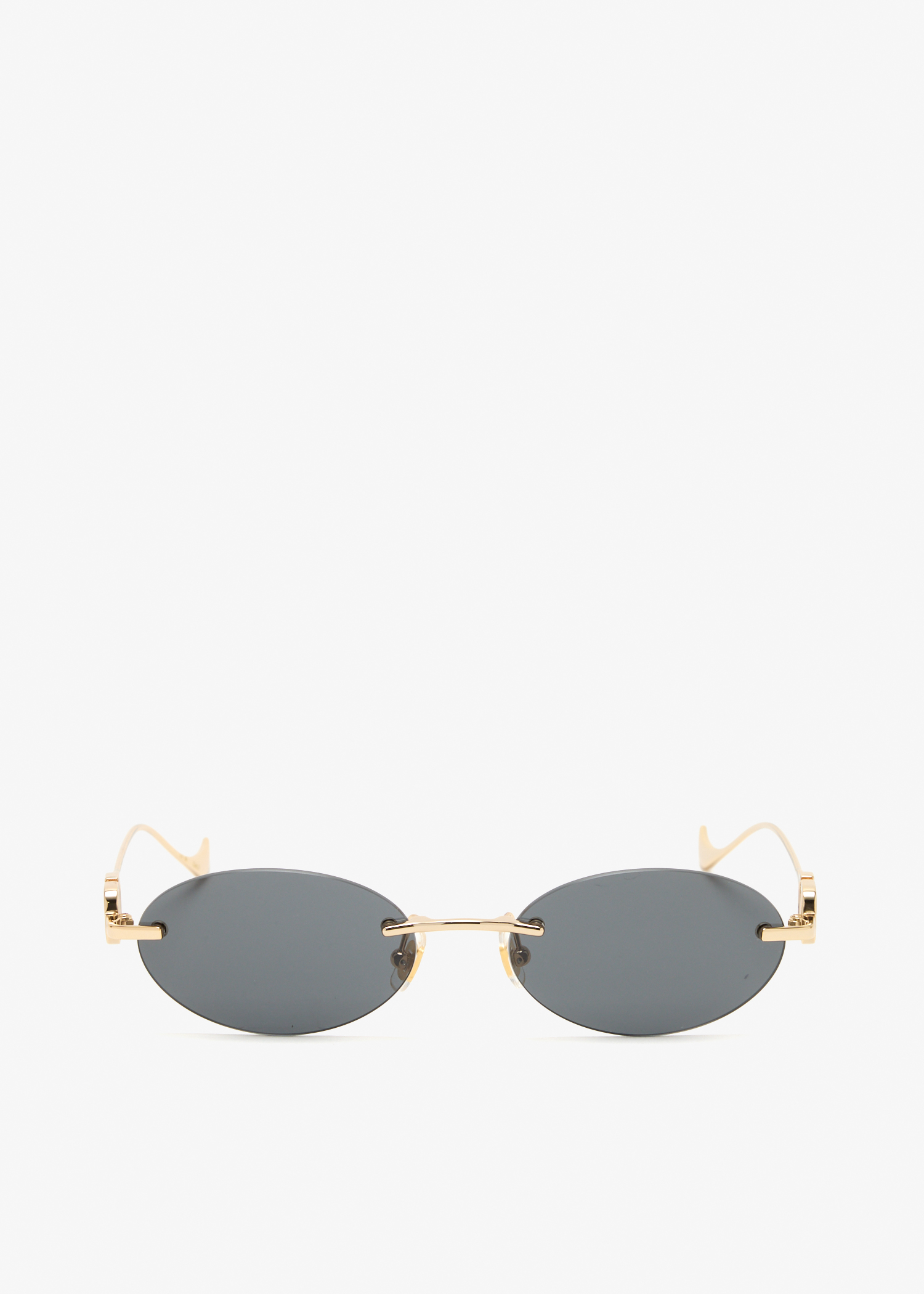 

VLogo bejewelled sunglasses, Gold