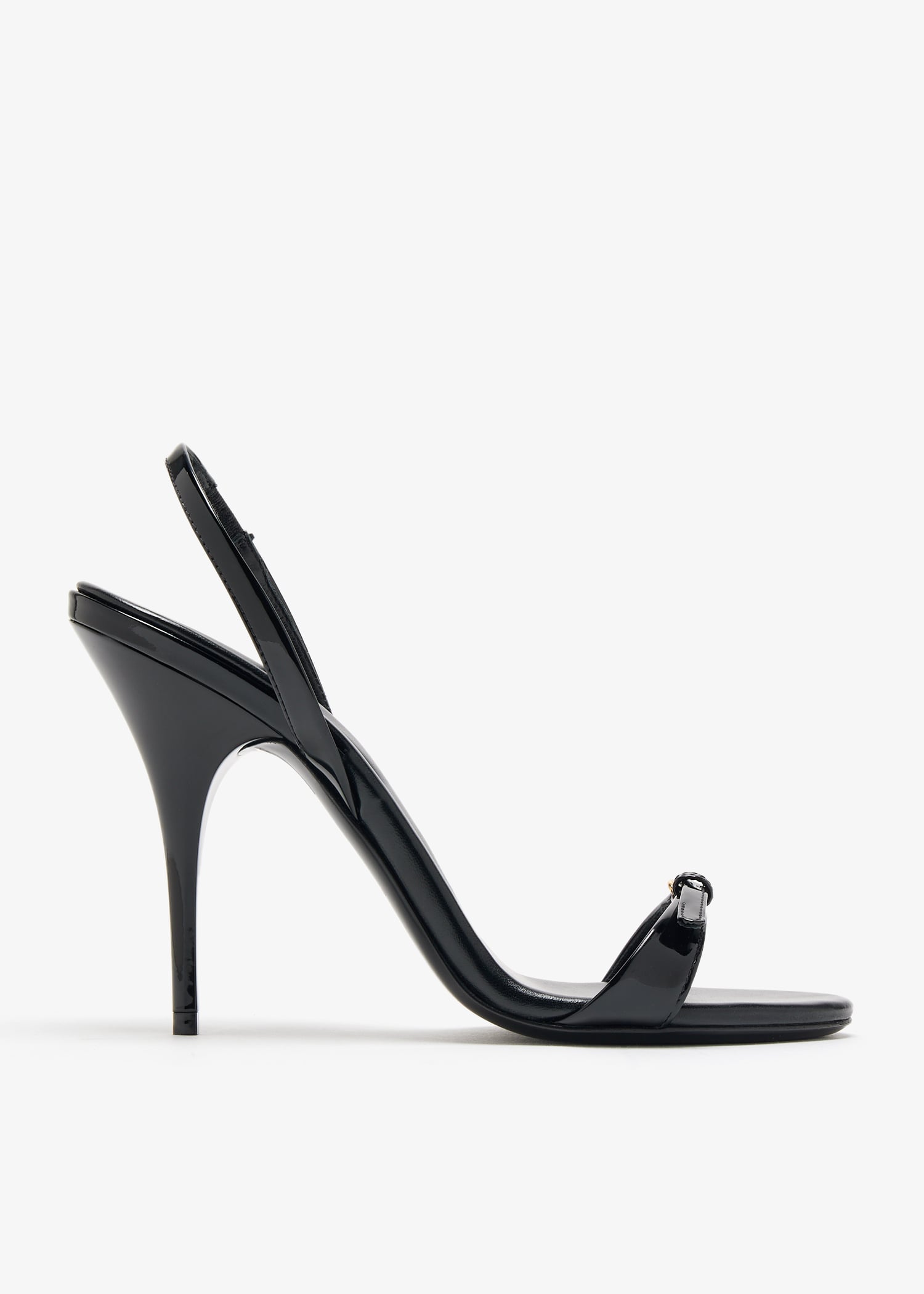 

Patent leather sandals, Black