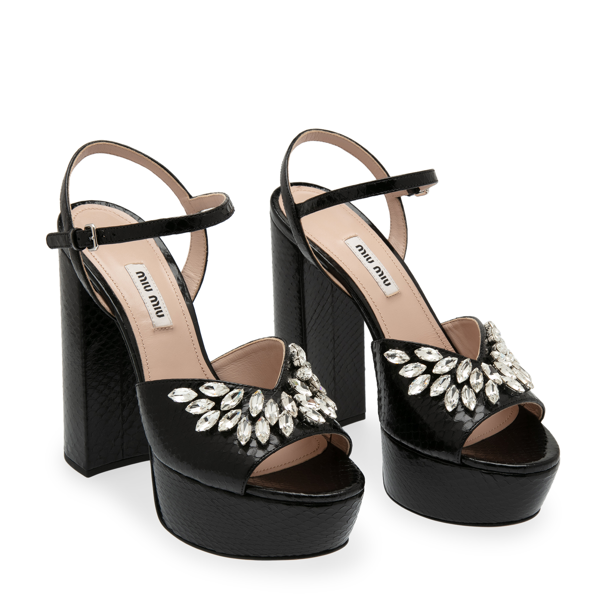 

Metallic sandals, Black