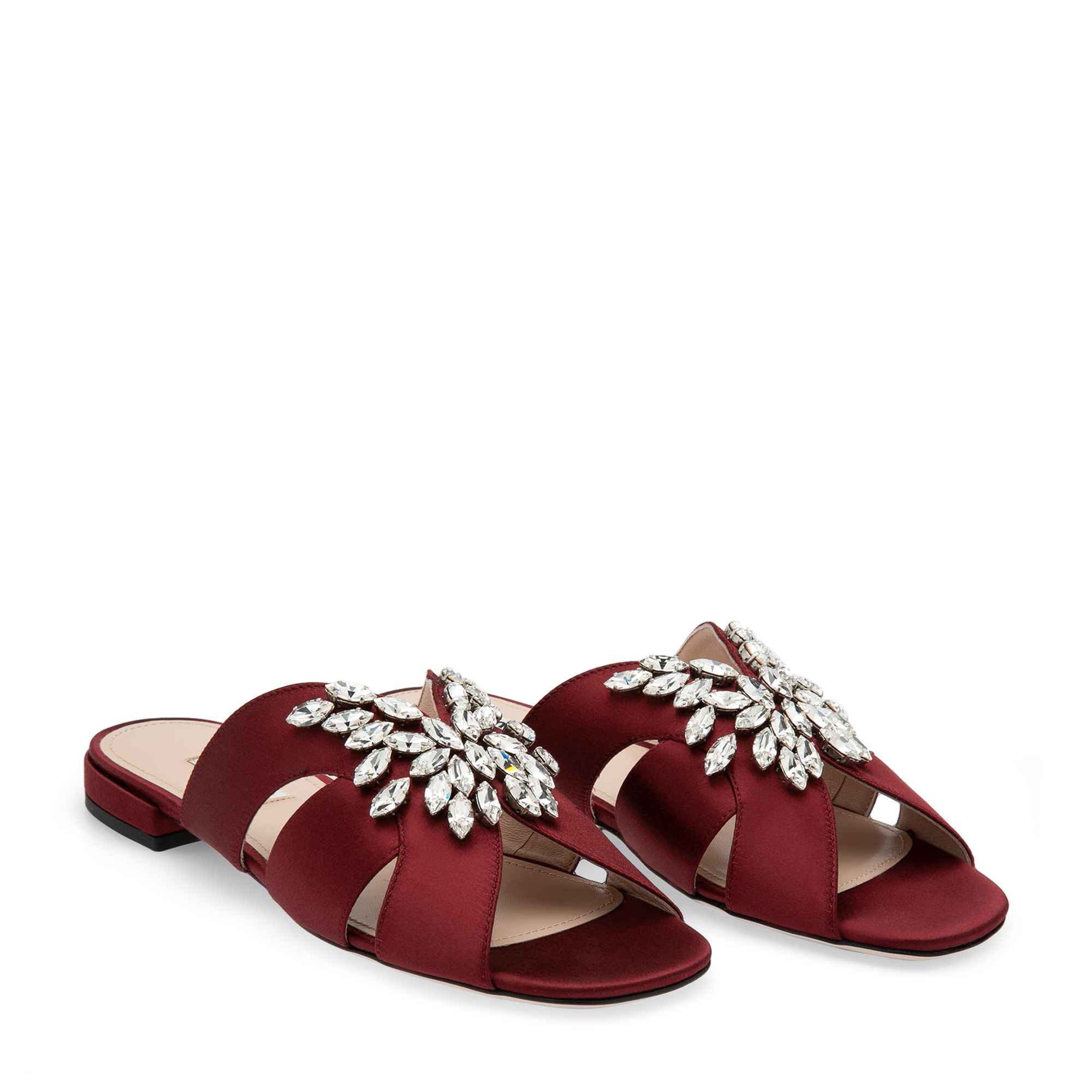 

Croc-print flats, Red